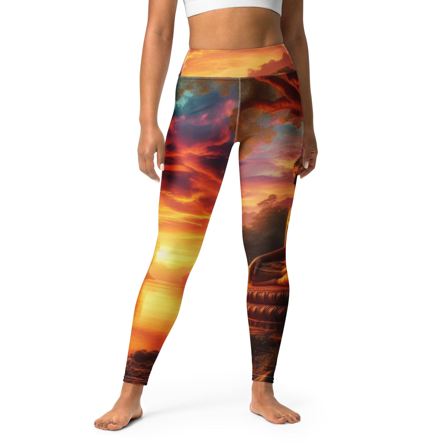 Tranquility Yoga Leggings - Gregg Acini Adoree Designs - Leggings