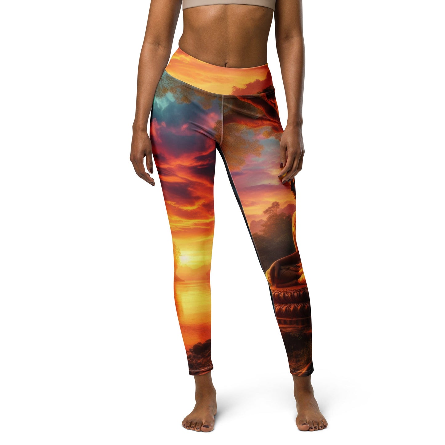 Tranquility Yoga Leggings - Gregg Acini Adoree Designs - Leggings