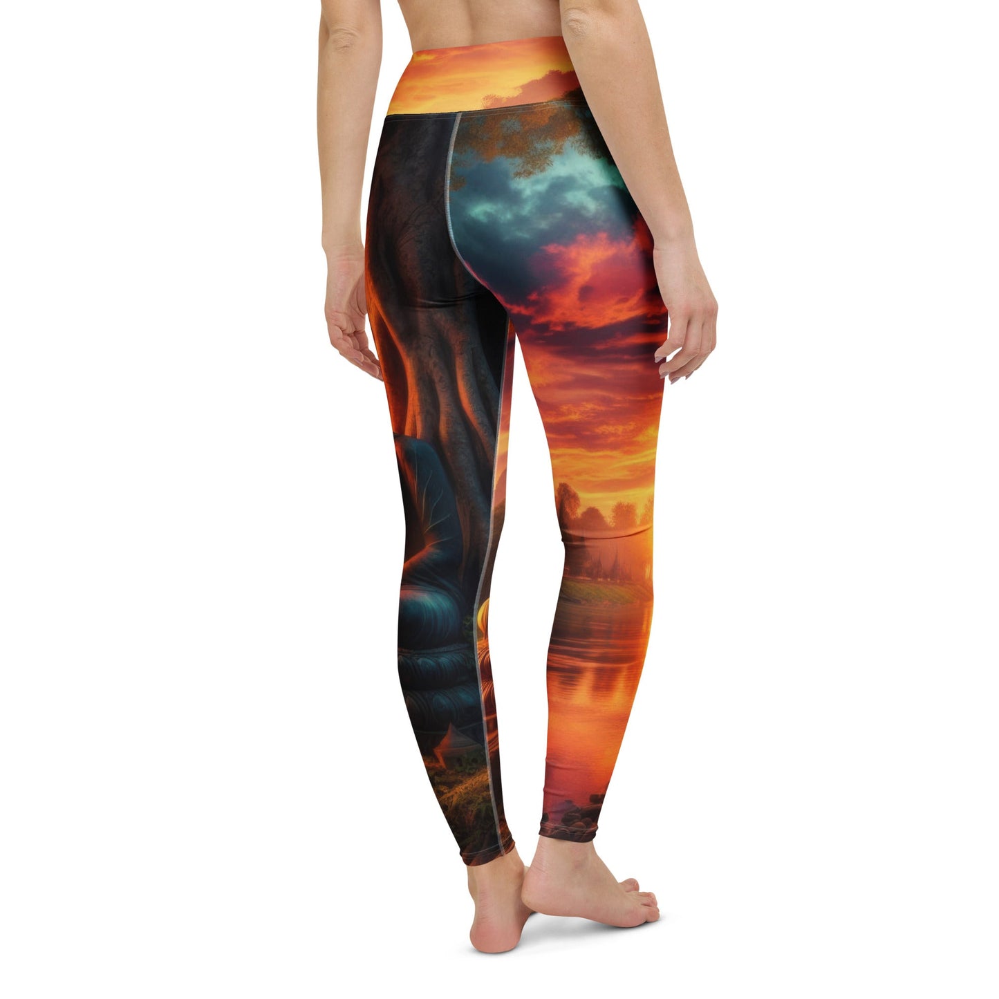 Tranquility Yoga Leggings - Gregg Acini Adoree Designs - Leggings