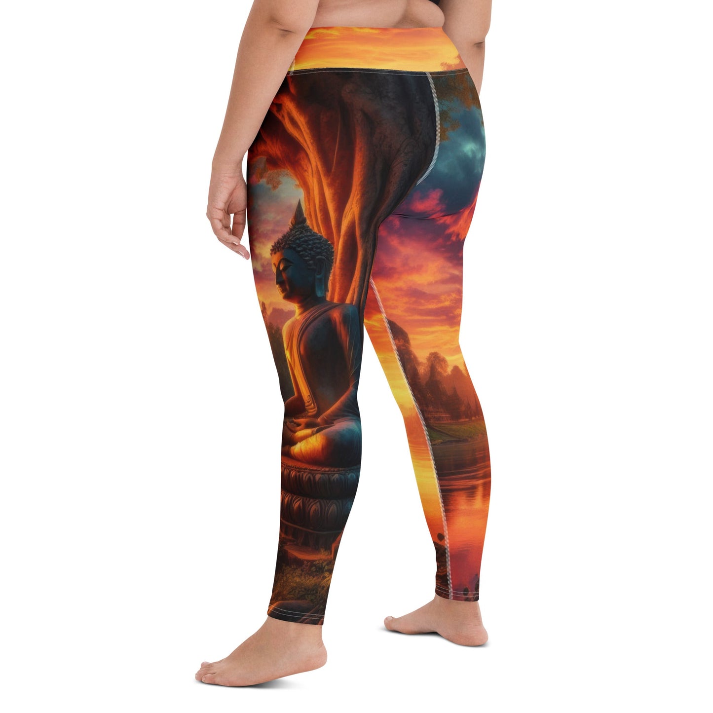 Tranquility Yoga Leggings - Gregg Acini Adoree Designs - Leggings