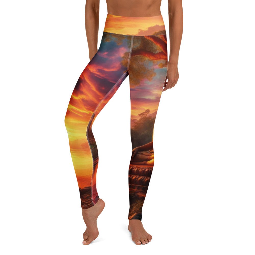 Tranquility Yoga Leggings - Gregg Acini Adoree Designs - Leggings
