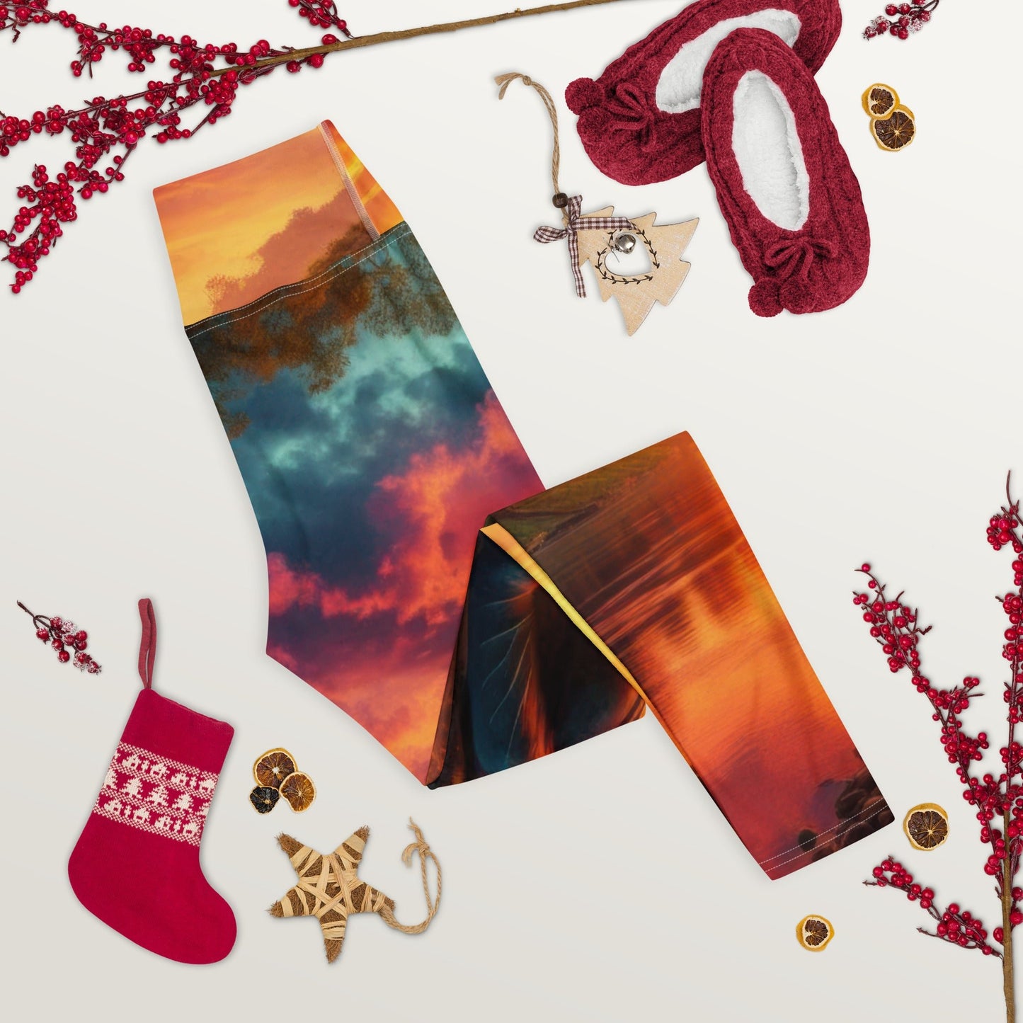 Tranquility Yoga Leggings - Gregg Acini Adoree Designs - Leggings