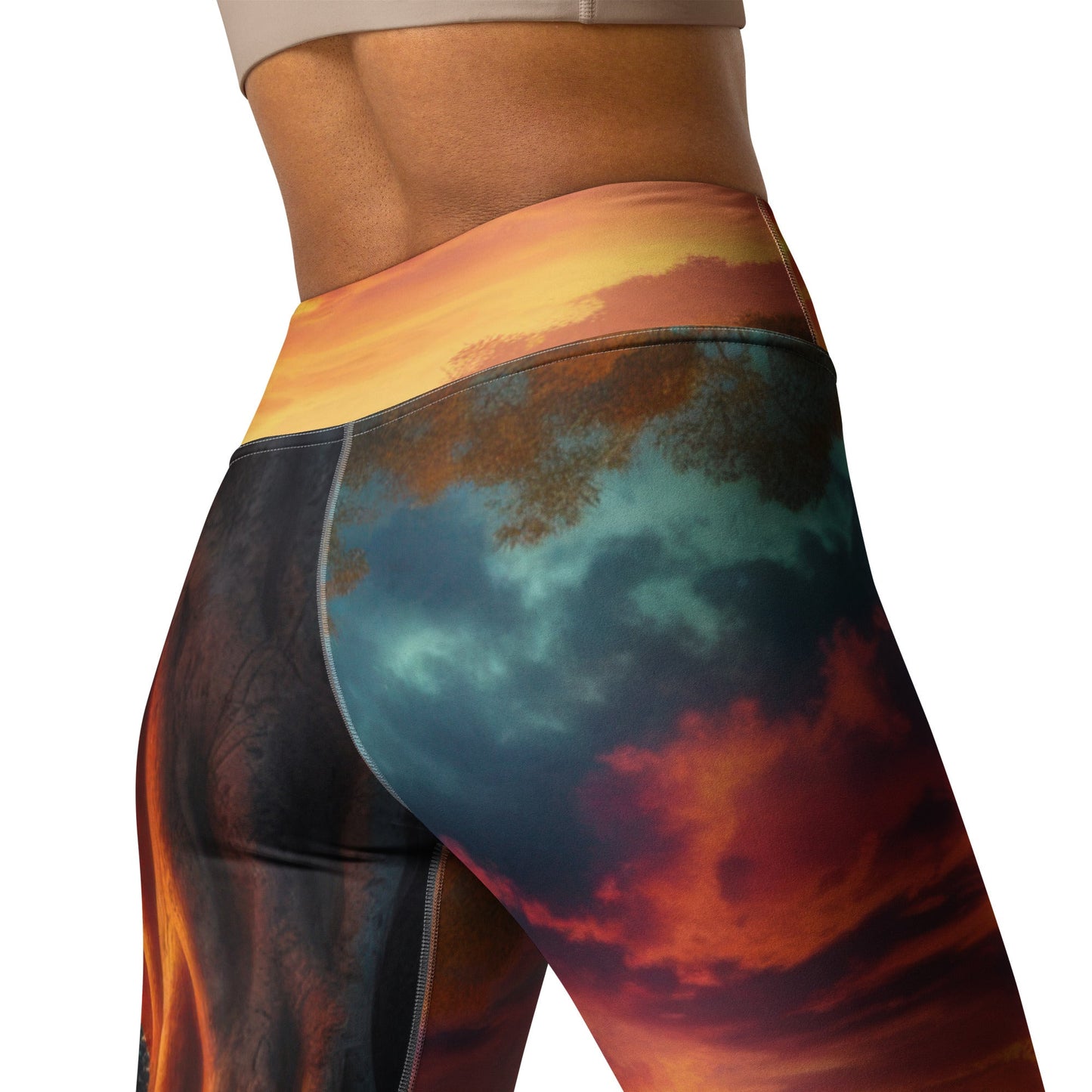 Tranquility Yoga Leggings - Gregg Acini Adoree Designs - Leggings