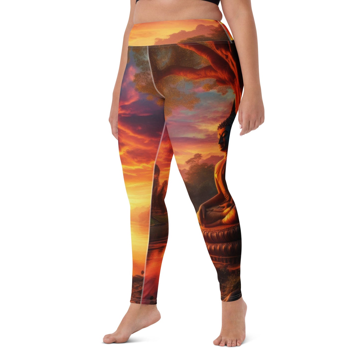 Tranquility Yoga Leggings - Gregg Acini Adoree Designs - Leggings