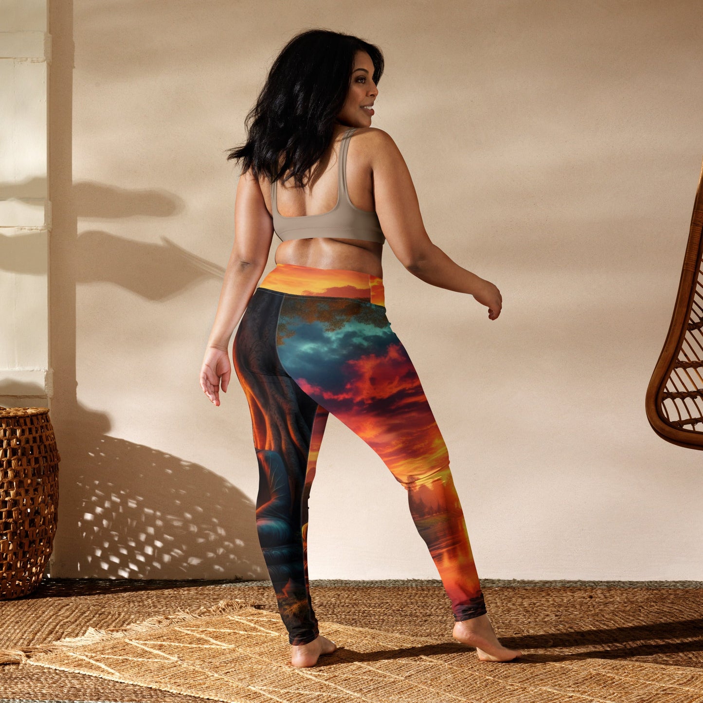 Tranquility Yoga Leggings - Gregg Acini Adoree Designs - Leggings