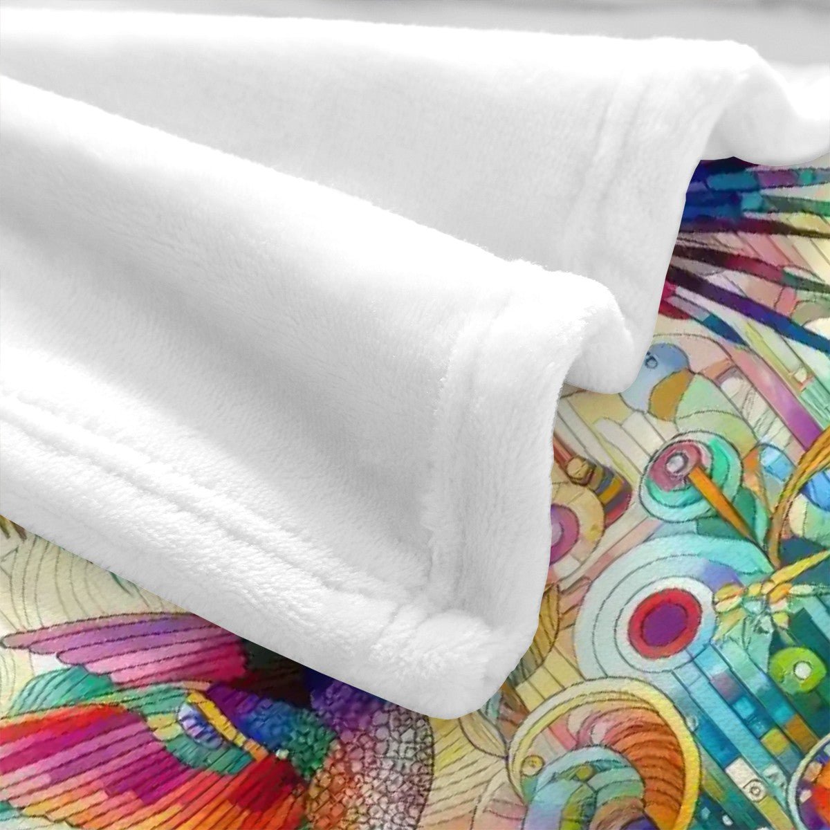 Tropical Hummingbirds 300 GSM Flannel Throw Blanket (Made in USA) - Gregg Acini Adoree Designs - Blanket