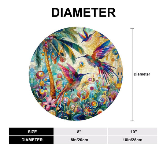 Tropical Hummingbirds Decorative Plate - Gregg Acini Adoree Designs - Home Accessories