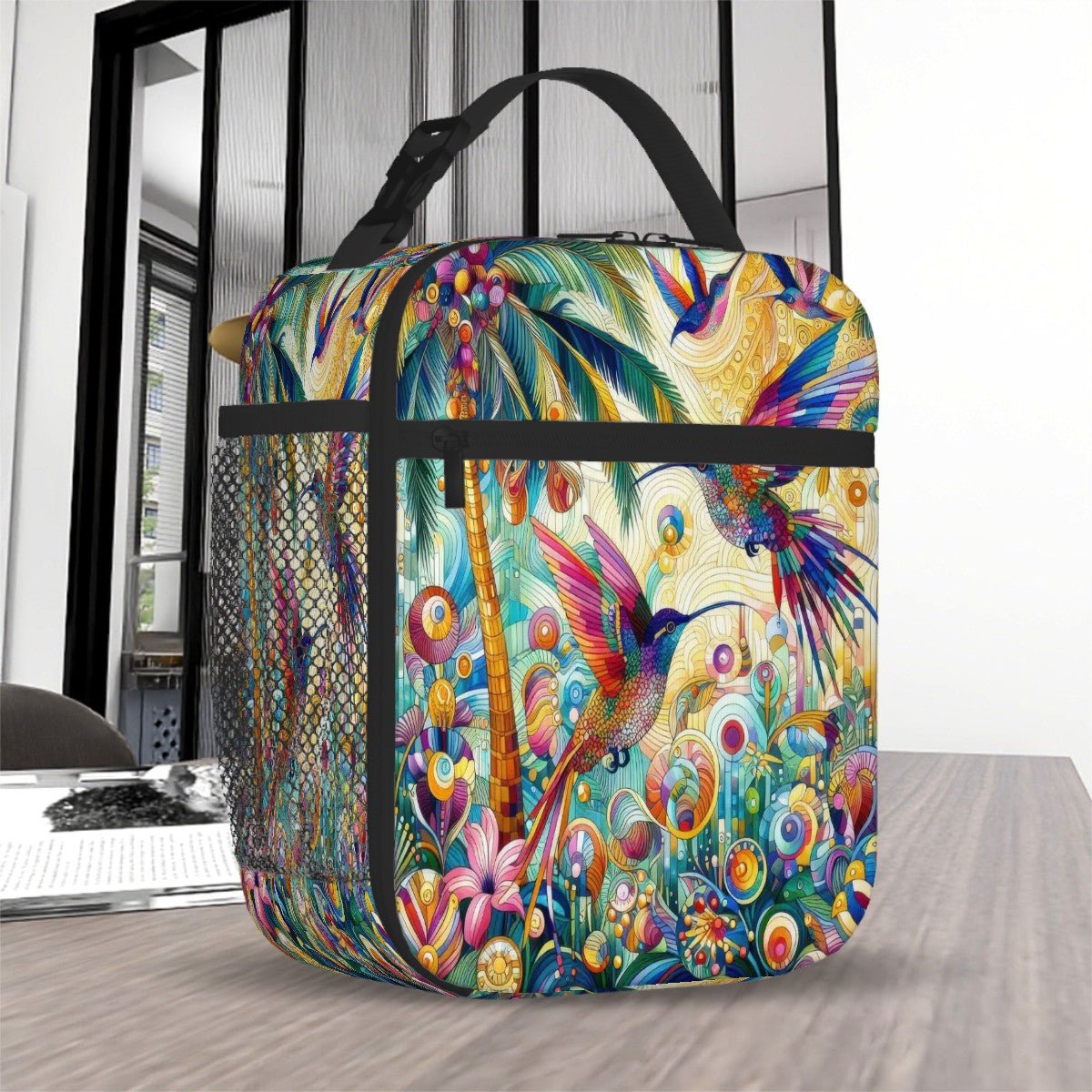 Tropical Hummingbirds Lunch Bag - Gregg Acini Adoree Designs - Lunch Bag
