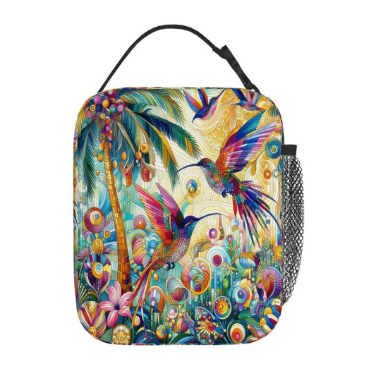 Tropical Hummingbirds Lunch Bag - Gregg Acini Adoree Designs - Lunch Bag