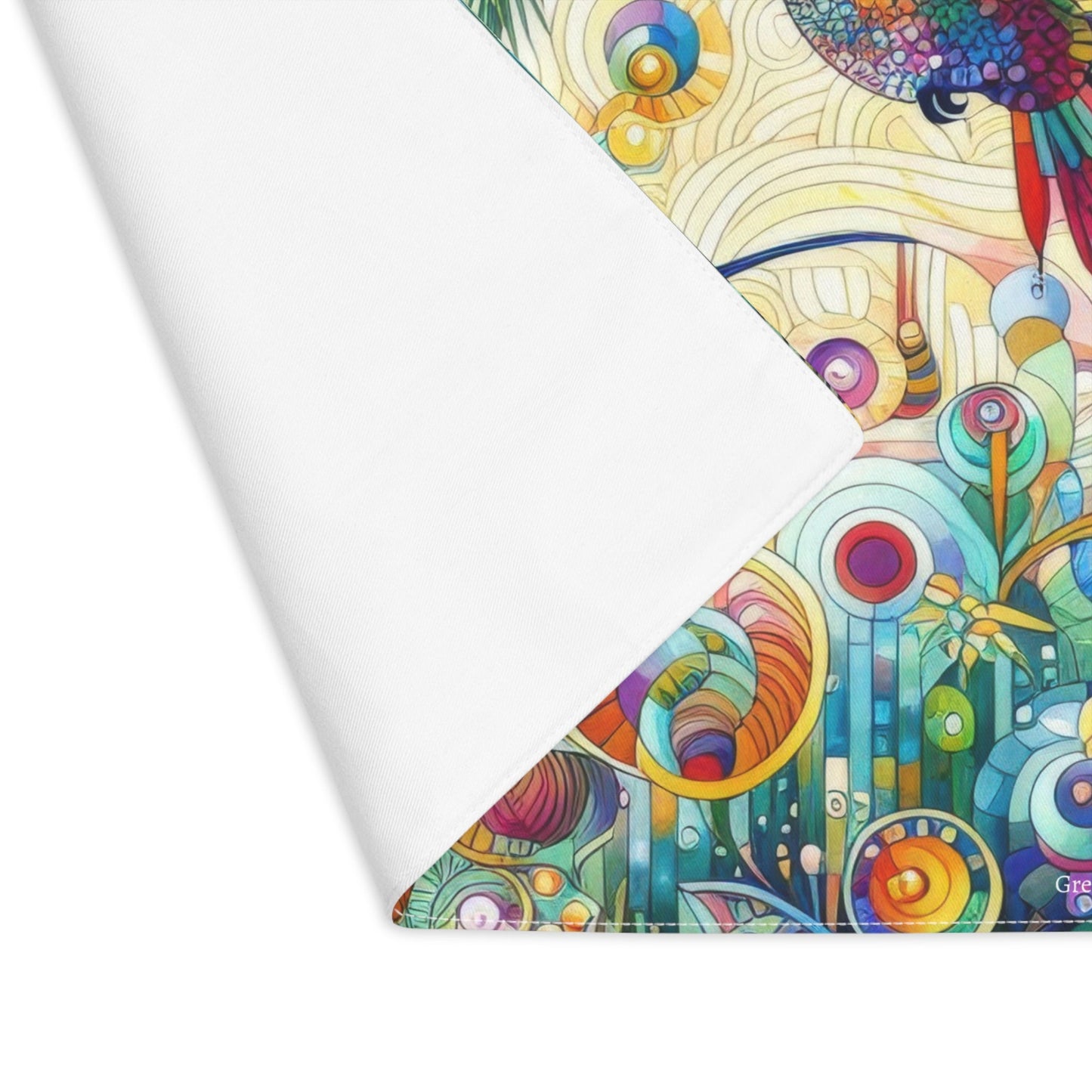 Tropical Hummingbirds Placemat - Colorful Table Decor for Dining and Special Occasions - Gregg Acini Adoree Designs - Placemat