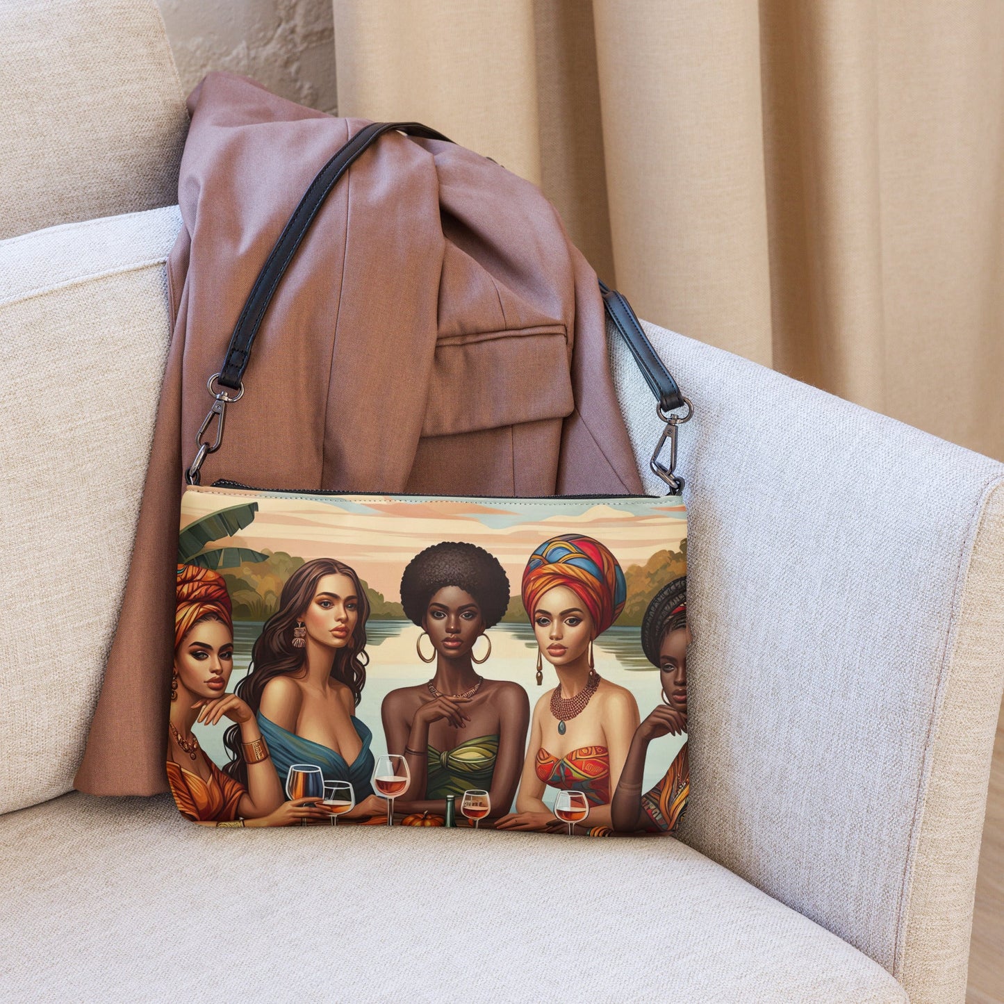 Tropical Ladies Crossbody bag - Gregg Acini Adoree Designs - Handbag