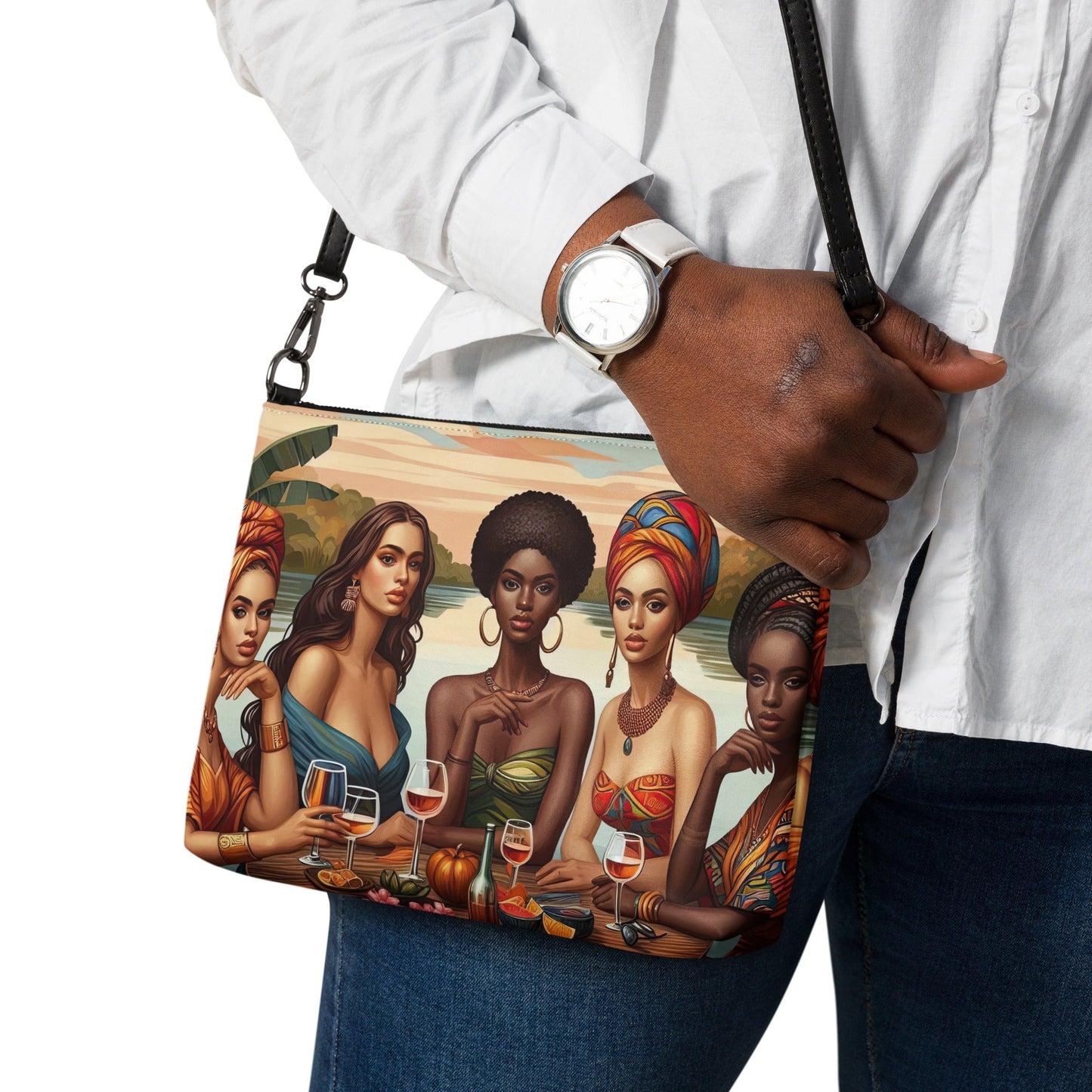 Tropical Ladies Crossbody bag - Gregg Acini Adoree Designs - Handbag