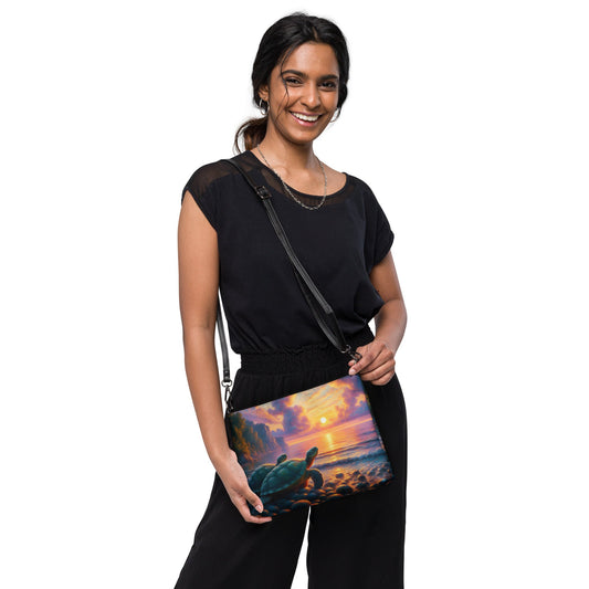 Two Turtles in the Sunset Crossbody bag - Gregg Acini Adoree Designs - Handbag