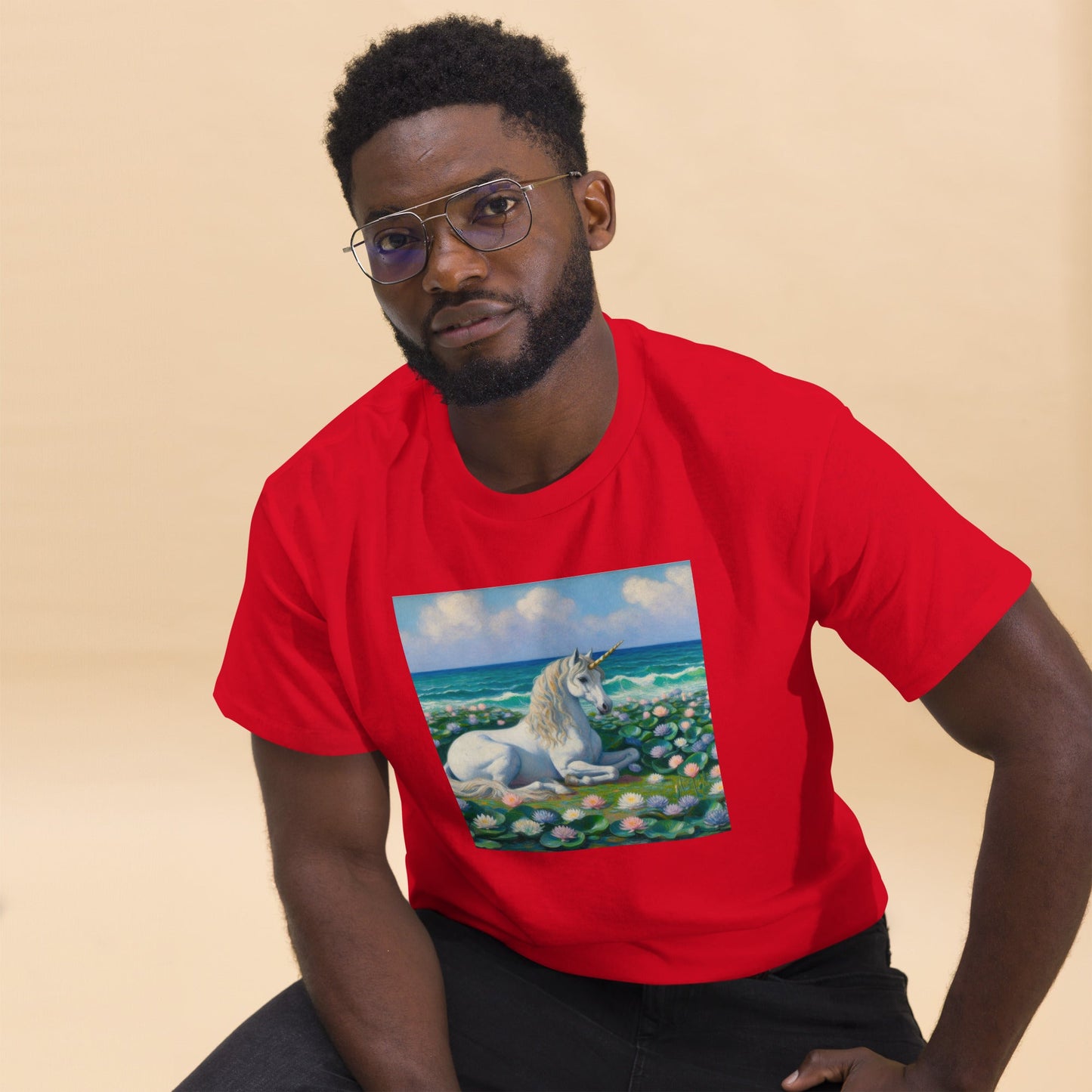 Unicorn by the Sea Unisex classic tee by Gregg Acini Adoree Designs - Gregg Acini Adoree Designs - Tee Shirt