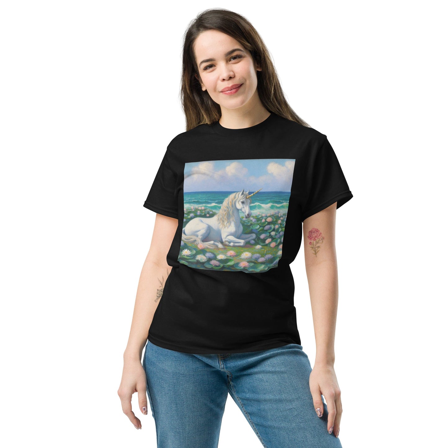 Unicorn by the Sea Unisex classic tee by Gregg Acini Adoree Designs - Gregg Acini Adoree Designs - Tee Shirt