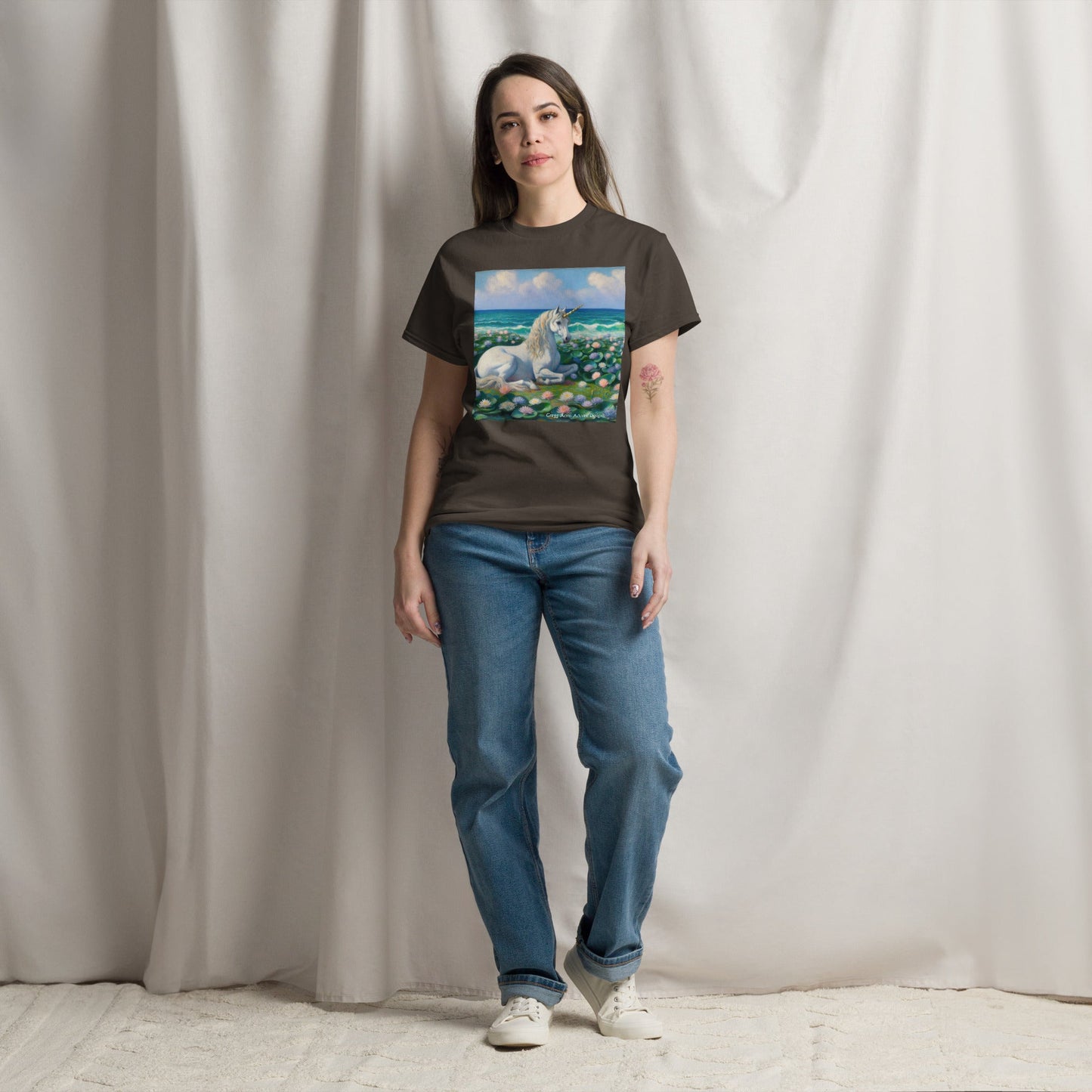 Unicorn by the Sea Unisex classic tee by Gregg Acini Adoree Designs - Gregg Acini Adoree Designs - Tee Shirt