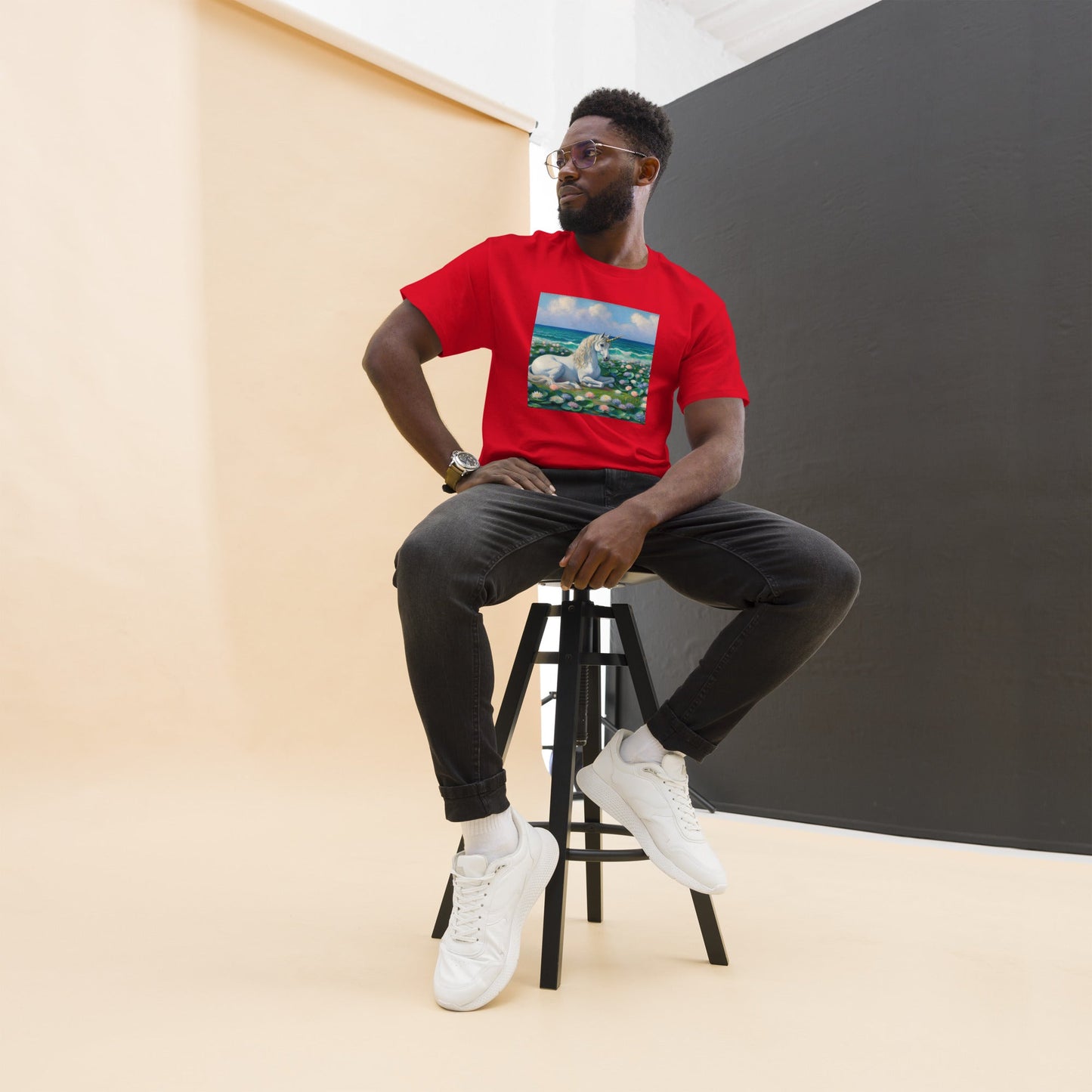Unicorn by the Sea Unisex classic tee by Gregg Acini Adoree Designs - Gregg Acini Adoree Designs - Tee Shirt
