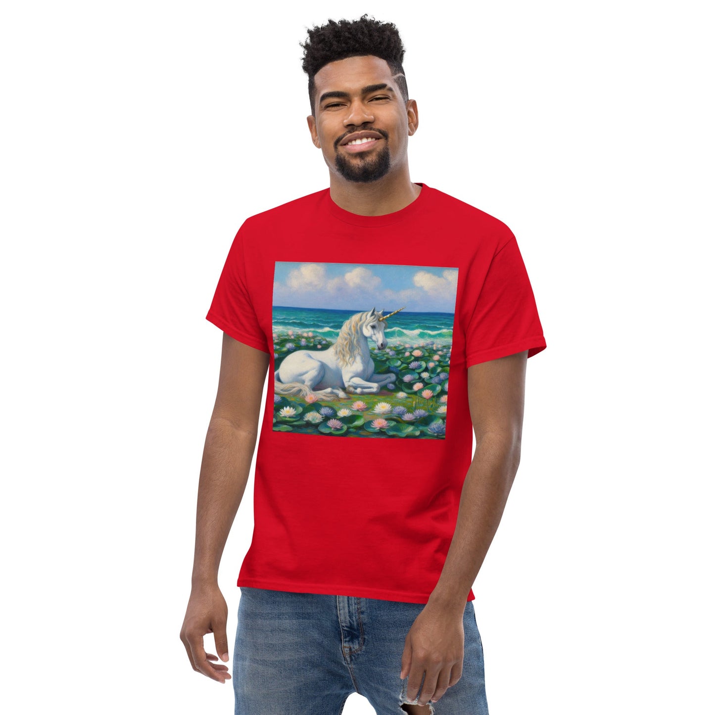 Unicorn by the Sea Unisex classic tee by Gregg Acini Adoree Designs - Gregg Acini Adoree Designs - Tee Shirt