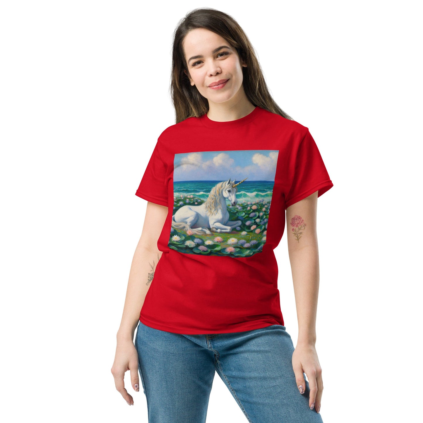 Unicorn by the Sea Unisex classic tee by Gregg Acini Adoree Designs - Gregg Acini Adoree Designs - Tee Shirt