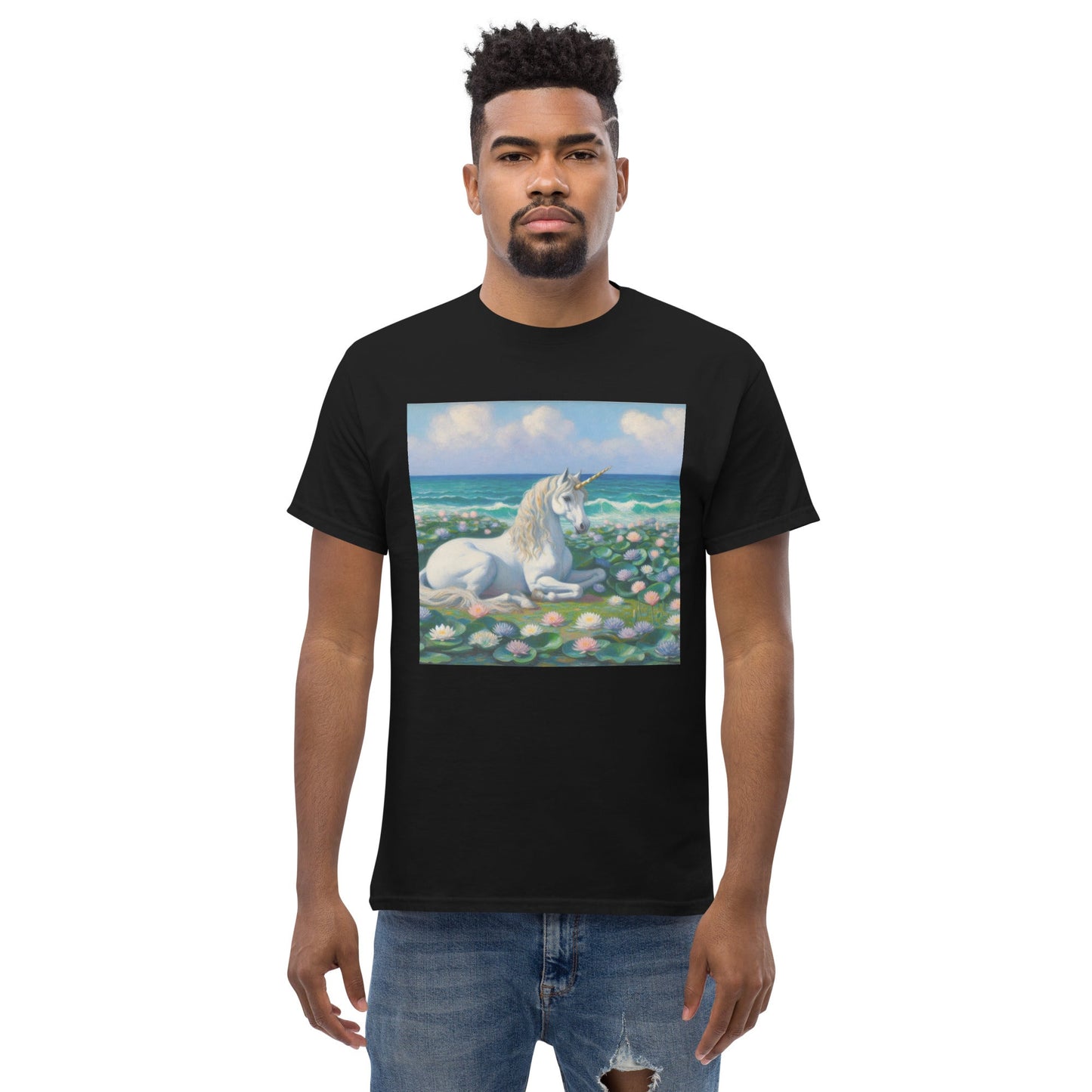 Unicorn by the Sea Unisex classic tee by Gregg Acini Adoree Designs - Gregg Acini Adoree Designs - Tee Shirt