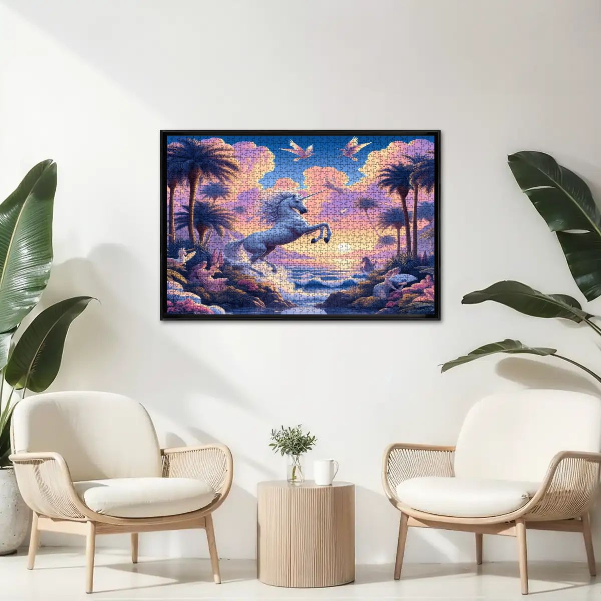 Unicorn Fantasy Wooden Jigsaw Puzzles 1000 pcs (Horizontal) - Gregg Acini Adoree Designs - Jigsaw Puzzle