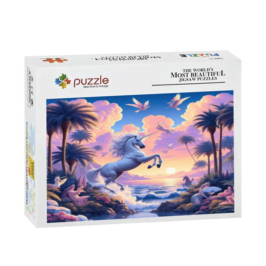 Unicorn Fantasy Wooden Jigsaw Puzzles 500 pcs - Gregg Acini Adoree Designs - Jigsaw Puzzle