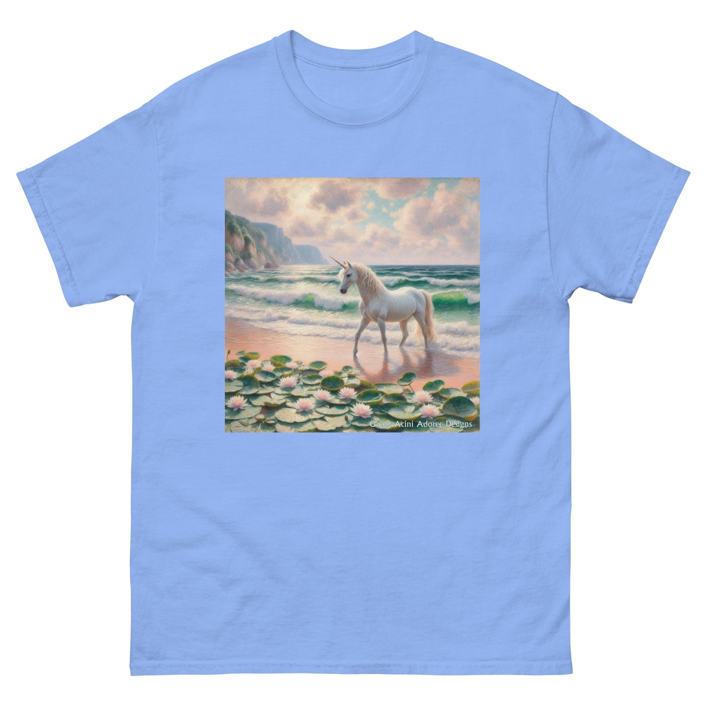 Unicorn near the Ocean Unisex classic tee by Gregg Acini Adoree Designs - Gregg Acini Adoree Designs - Tank Top