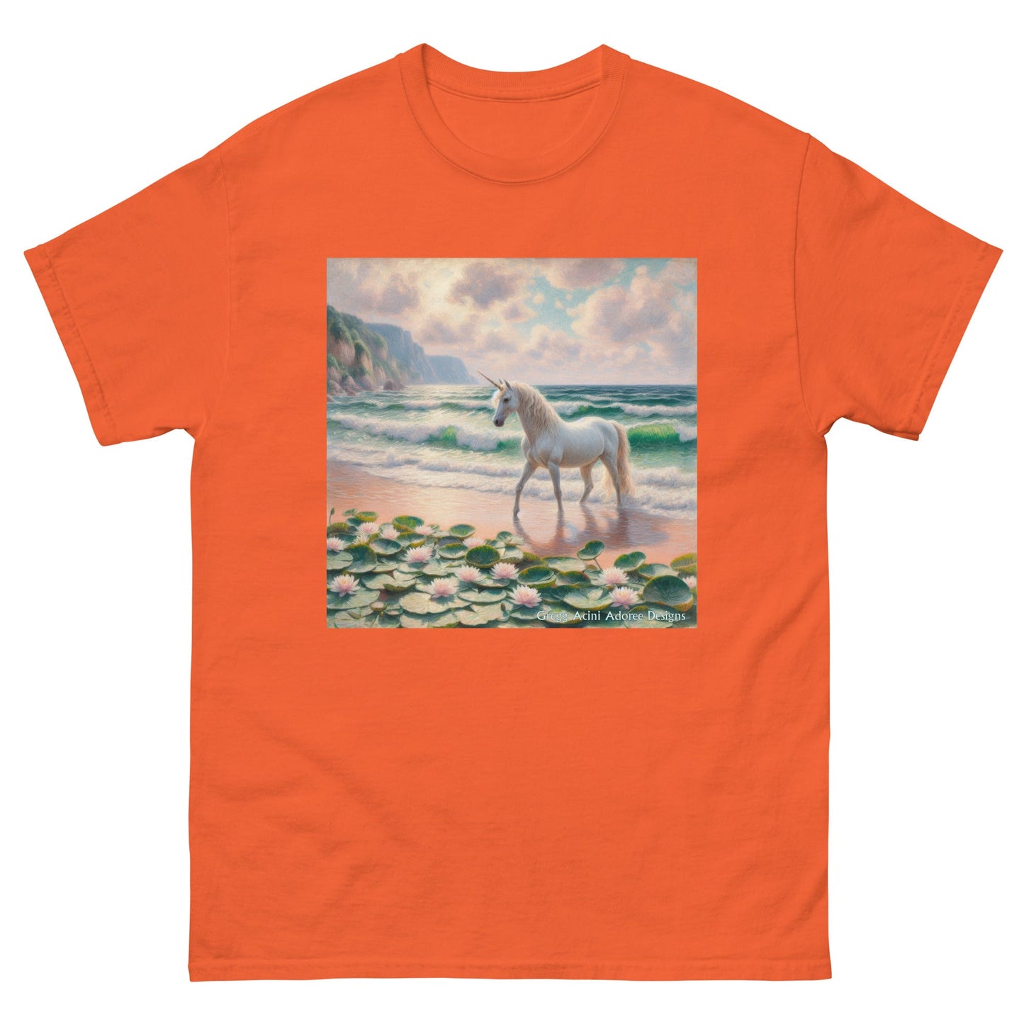 Unicorn near the Ocean Unisex classic tee by Gregg Acini Adoree Designs - Gregg Acini Adoree Designs - Tank Top