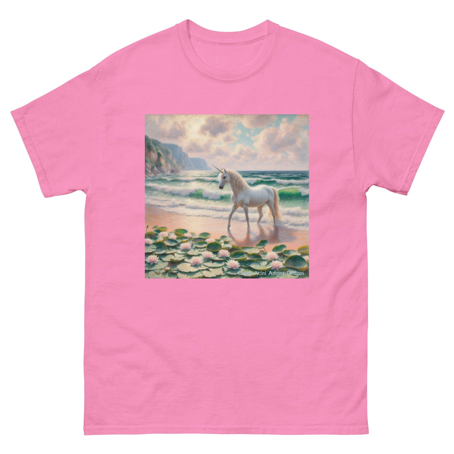 Unicorn near the Ocean Unisex classic tee by Gregg Acini Adoree Designs - Gregg Acini Adoree Designs - Tank Top