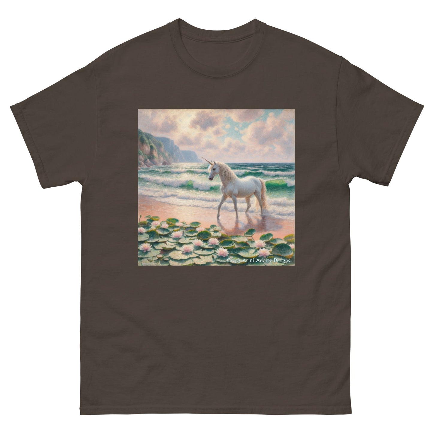 Unicorn near the Ocean Unisex classic tee by Gregg Acini Adoree Designs - Gregg Acini Adoree Designs - Tank Top