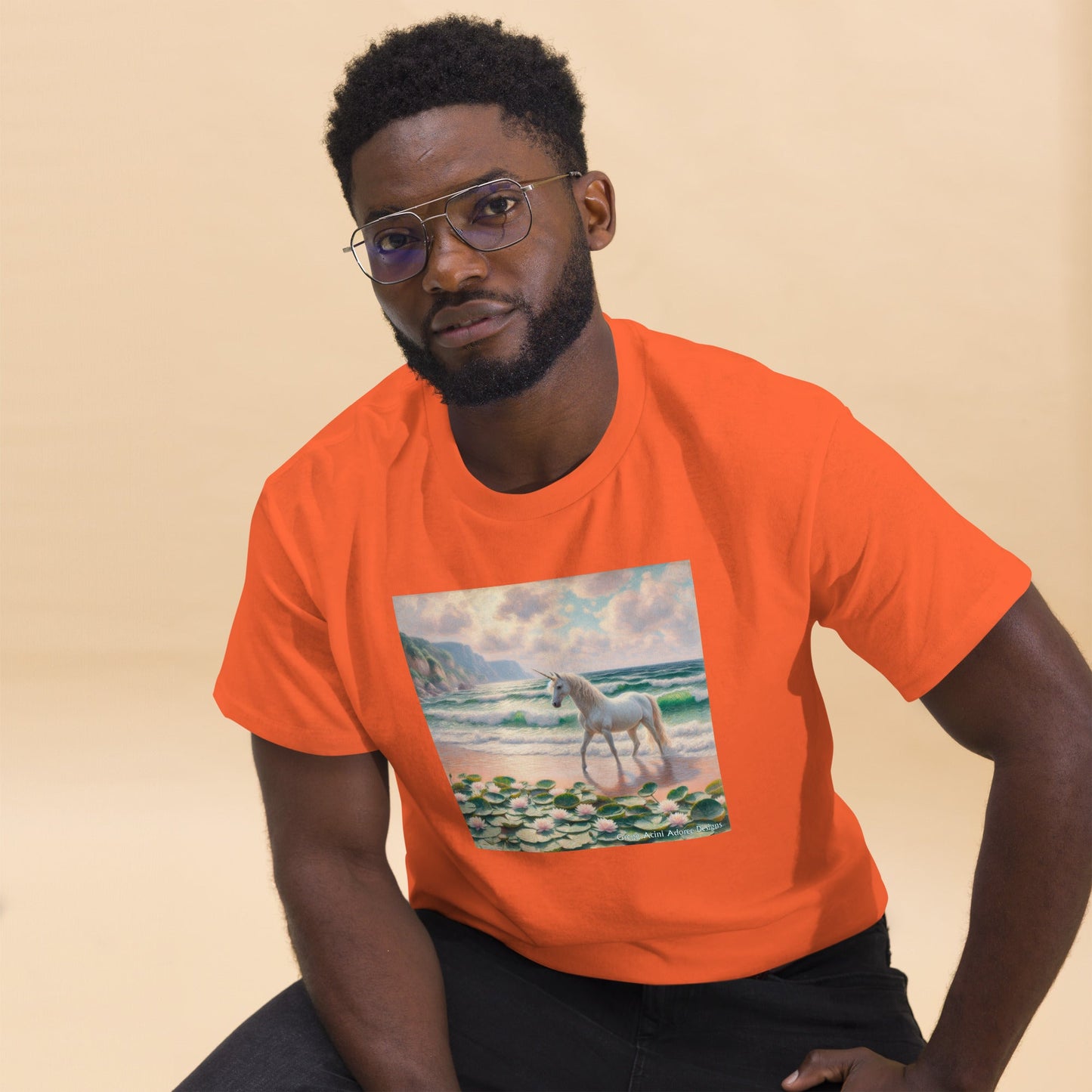 Unicorn near the Ocean Unisex classic tee by Gregg Acini Adoree Designs - Gregg Acini Adoree Designs - Tank Top