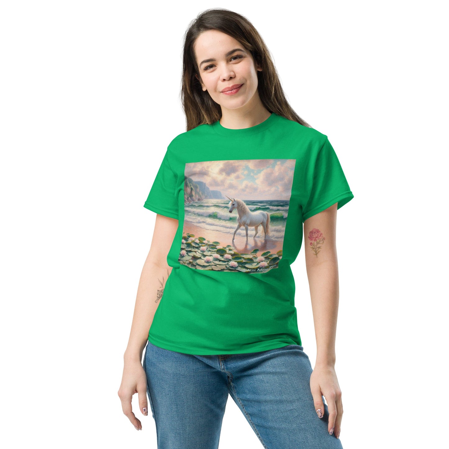 Unicorn near the Ocean Unisex classic tee by Gregg Acini Adoree Designs - Gregg Acini Adoree Designs - Tank Top