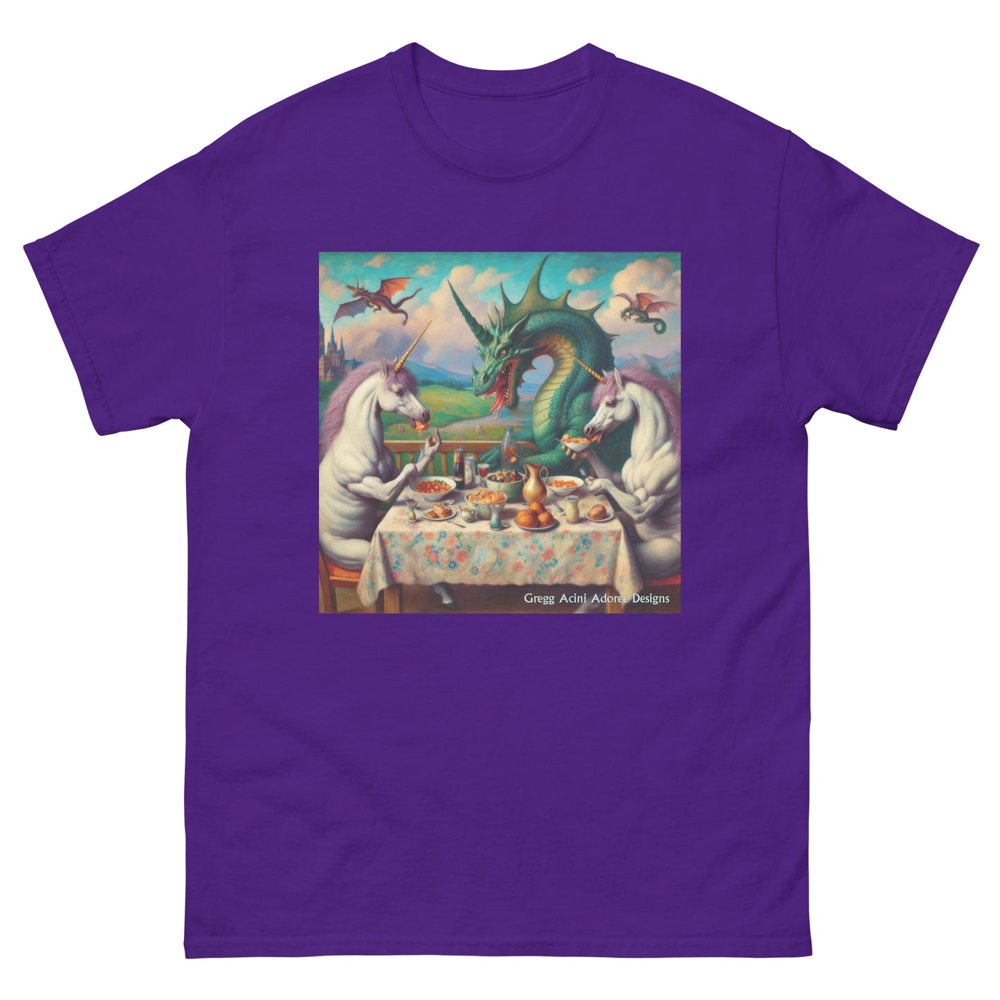 Unidragon1 Unisex classic tee by Gregg Acini Adoree Designs - Gregg Acini Adoree Designs - Tee Shirt