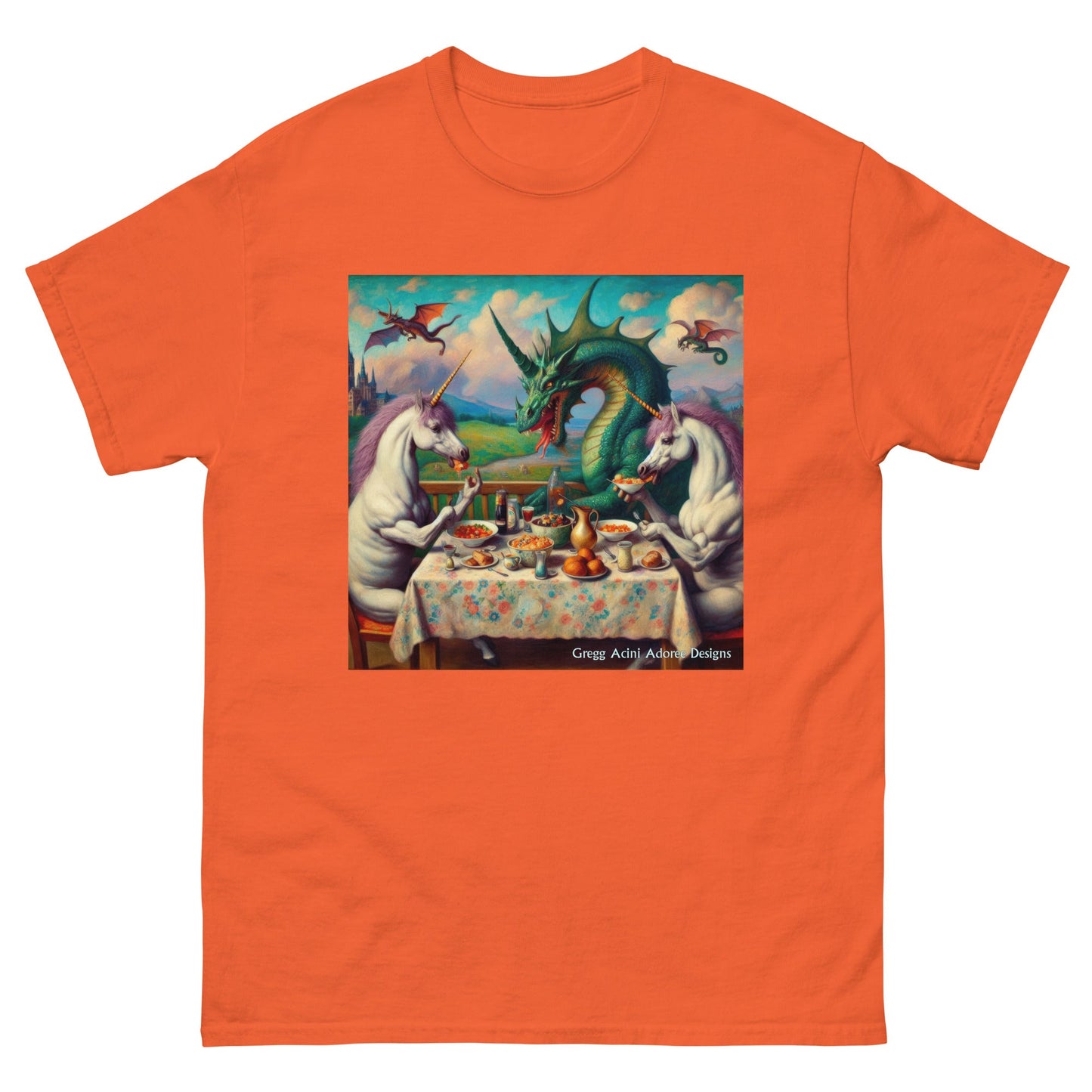 Unidragon1 Unisex classic tee by Gregg Acini Adoree Designs - Gregg Acini Adoree Designs - Tee Shirt