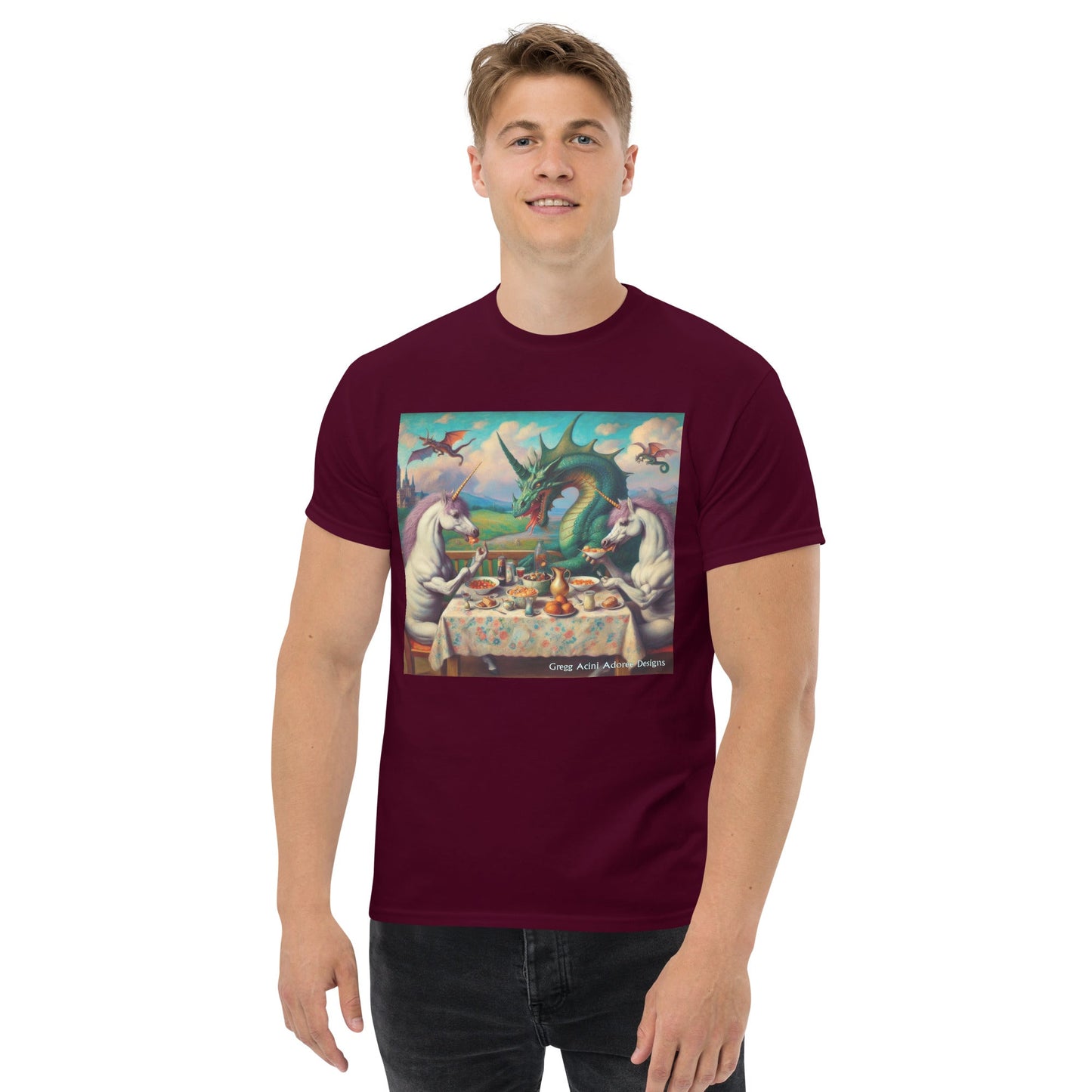 Unidragon1 Unisex classic tee by Gregg Acini Adoree Designs - Gregg Acini Adoree Designs - Tee Shirt