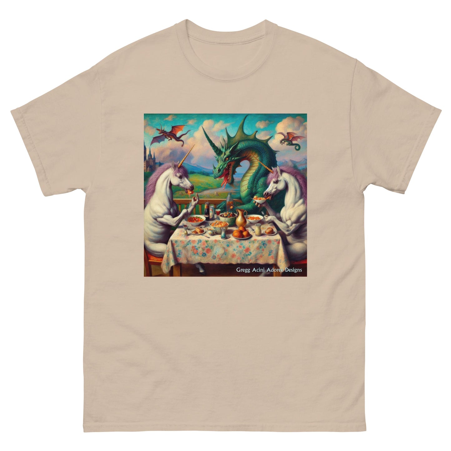 Unidragon1 Unisex classic tee by Gregg Acini Adoree Designs - Gregg Acini Adoree Designs - Tee Shirt