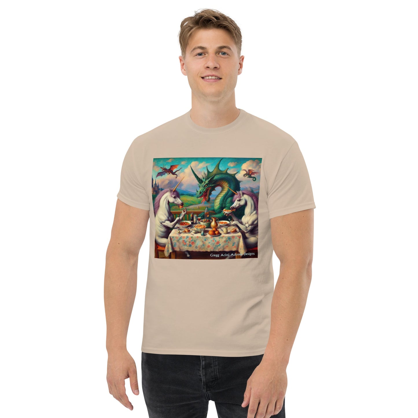 Unidragon1 Unisex classic tee by Gregg Acini Adoree Designs - Gregg Acini Adoree Designs - Tee Shirt