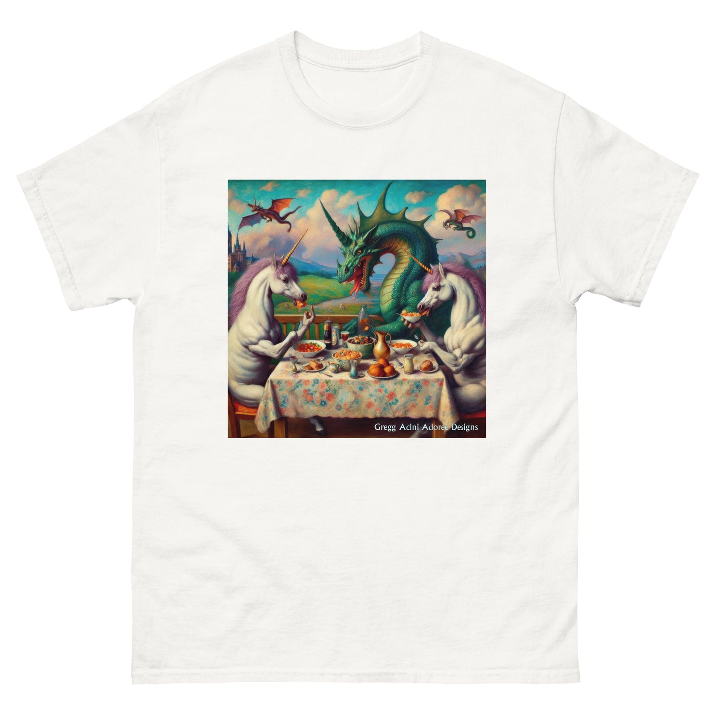 Unidragon1 Unisex classic tee by Gregg Acini Adoree Designs - Gregg Acini Adoree Designs - Tee Shirt