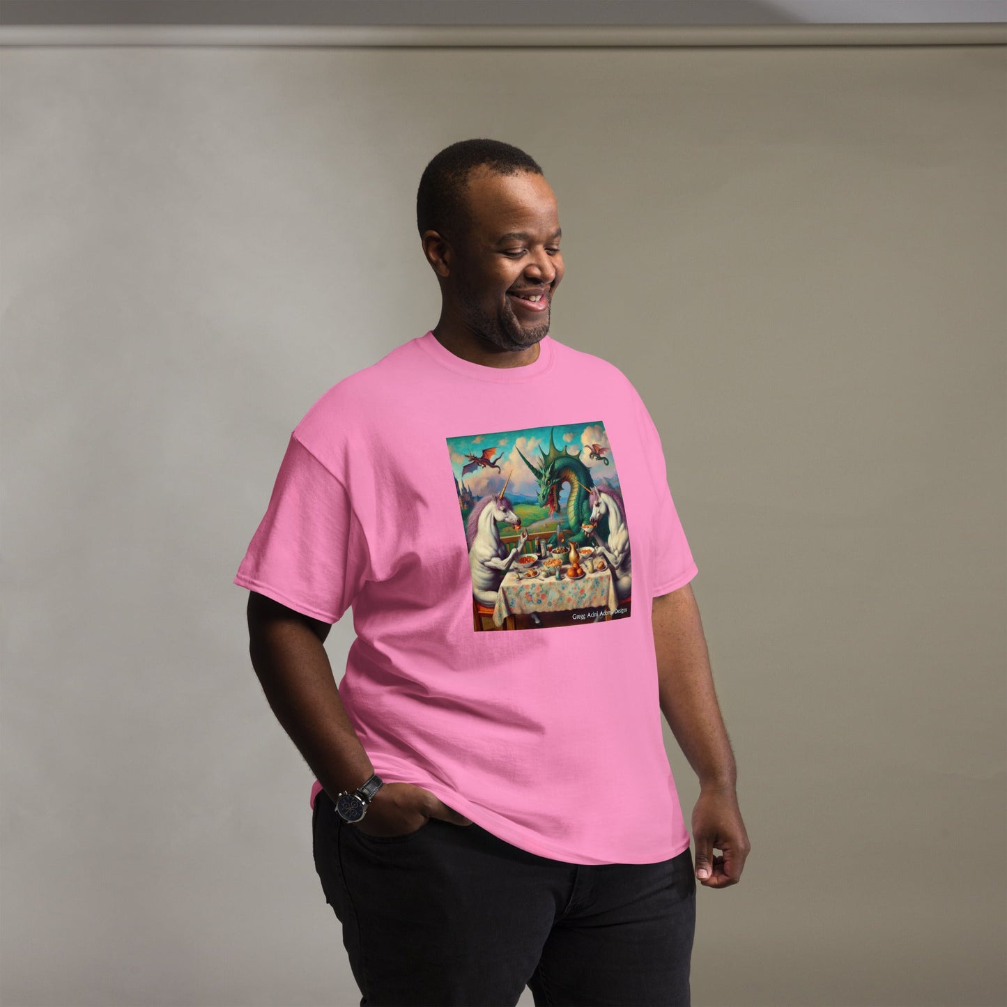 Unidragon1 Unisex classic tee by Gregg Acini Adoree Designs - Gregg Acini Adoree Designs - Tee Shirt