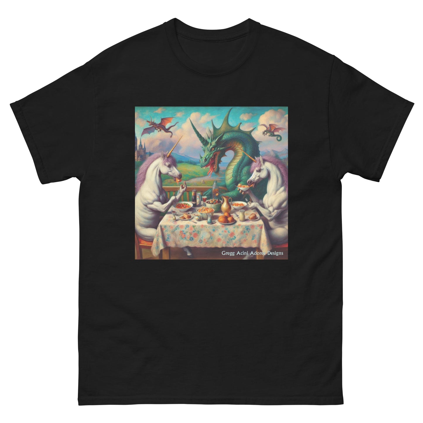 Unidragon1 Unisex classic tee by Gregg Acini Adoree Designs - Gregg Acini Adoree Designs - Tee Shirt