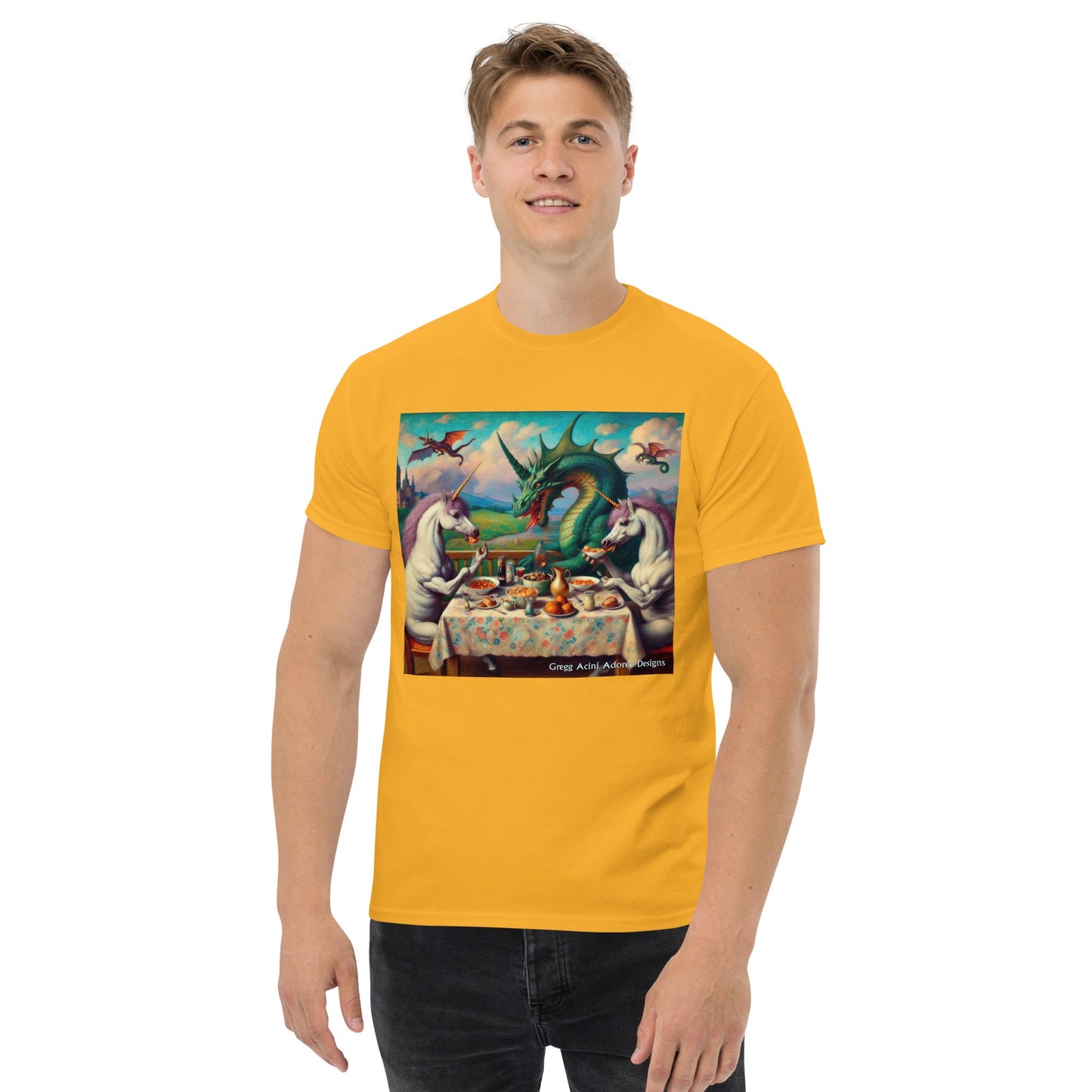 Unidragon1 Unisex classic tee by Gregg Acini Adoree Designs - Gregg Acini Adoree Designs - Tee Shirt