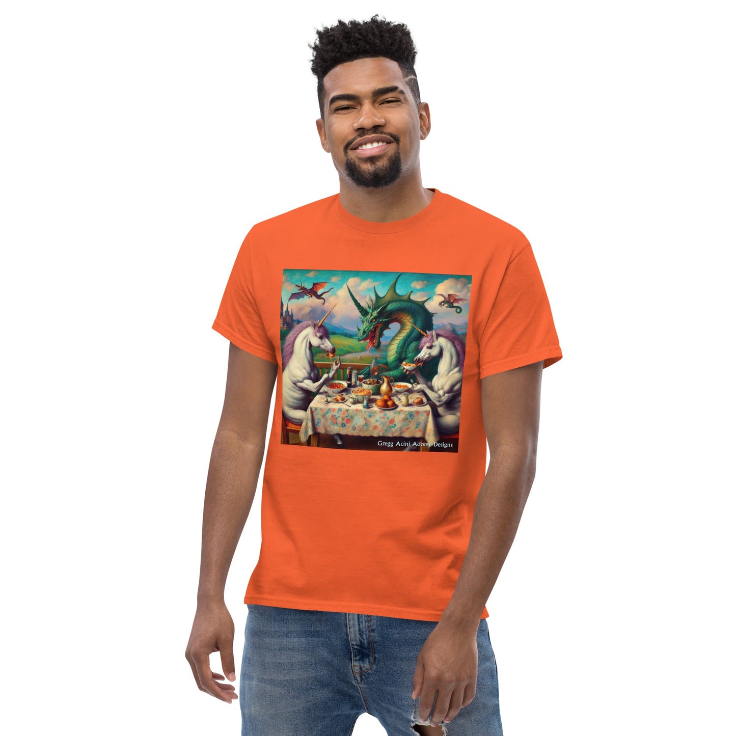 Unidragon1 Unisex classic tee by Gregg Acini Adoree Designs - Gregg Acini Adoree Designs - Tee Shirt