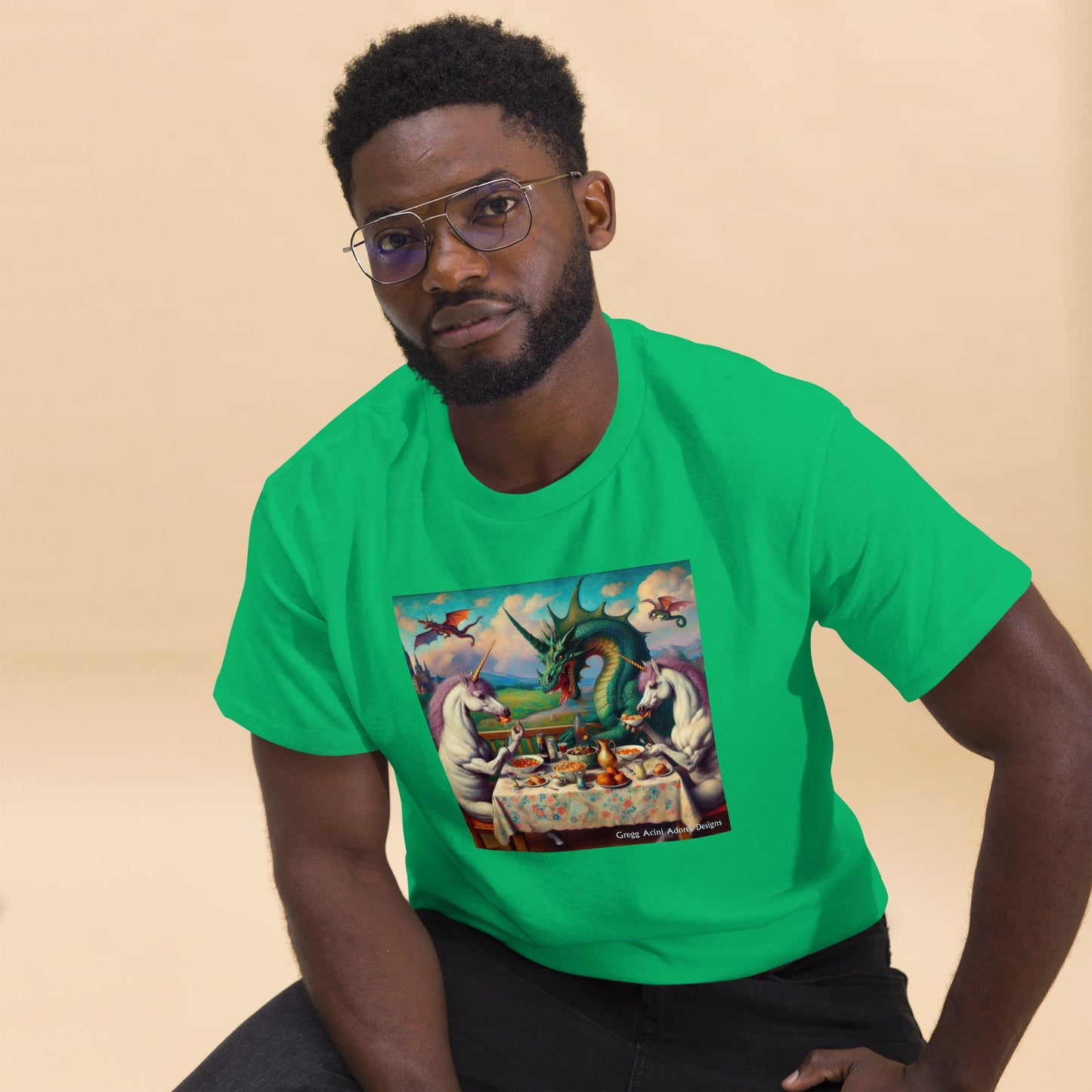 Unidragon1 Unisex classic tee by Gregg Acini Adoree Designs - Gregg Acini Adoree Designs - Tee Shirt