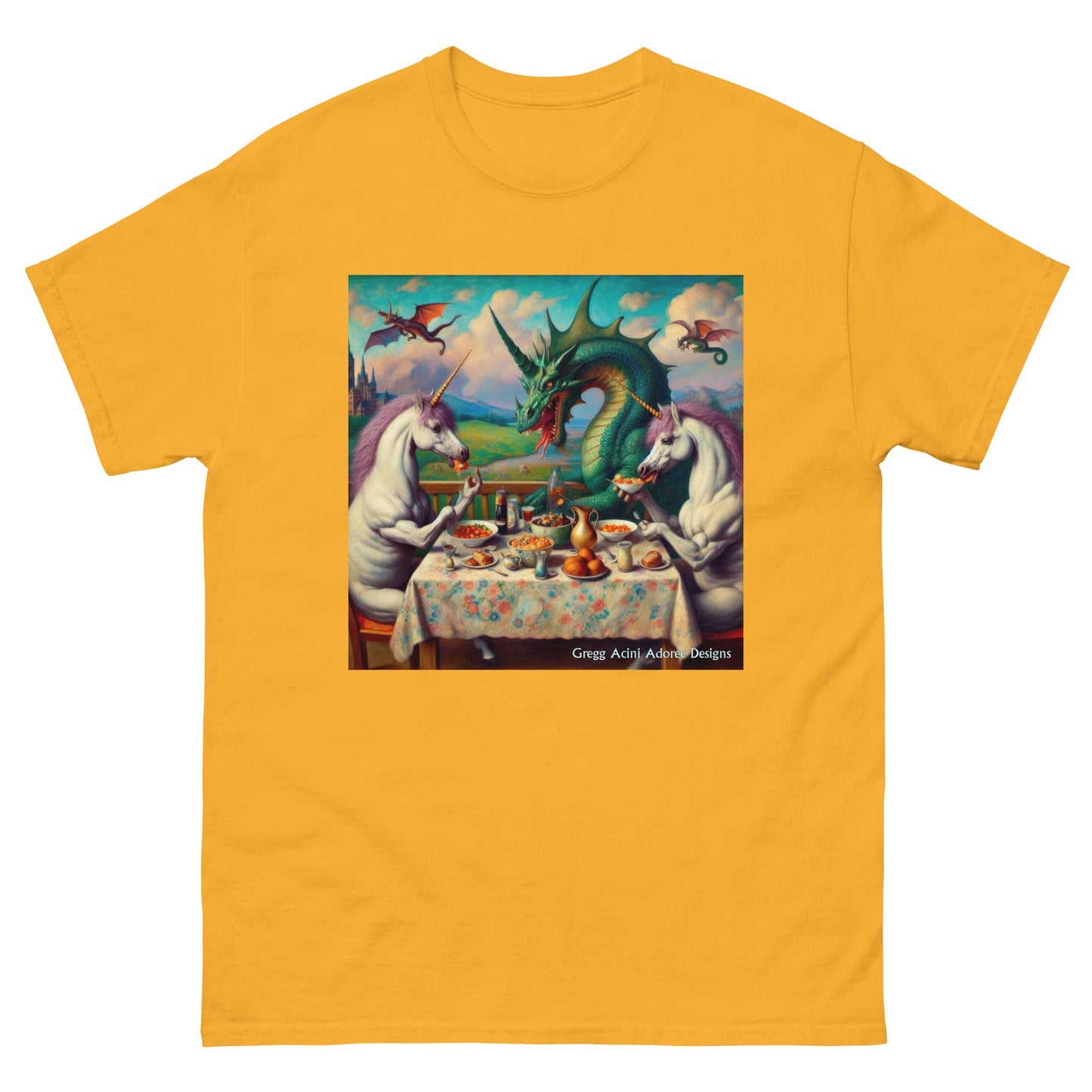 Unidragon1 Unisex classic tee by Gregg Acini Adoree Designs - Gregg Acini Adoree Designs - Tee Shirt