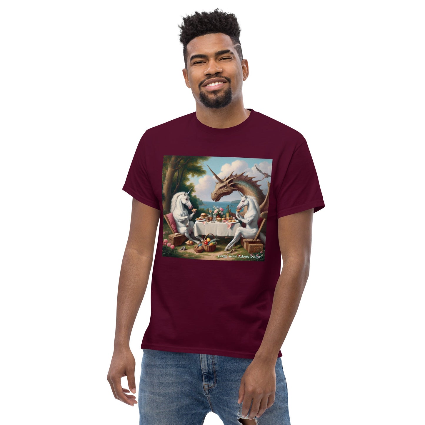 Unidragon2 Unisex classic tee by Gregg Acini Adoree Designs - Gregg Acini Adoree Designs - Tee Shirt