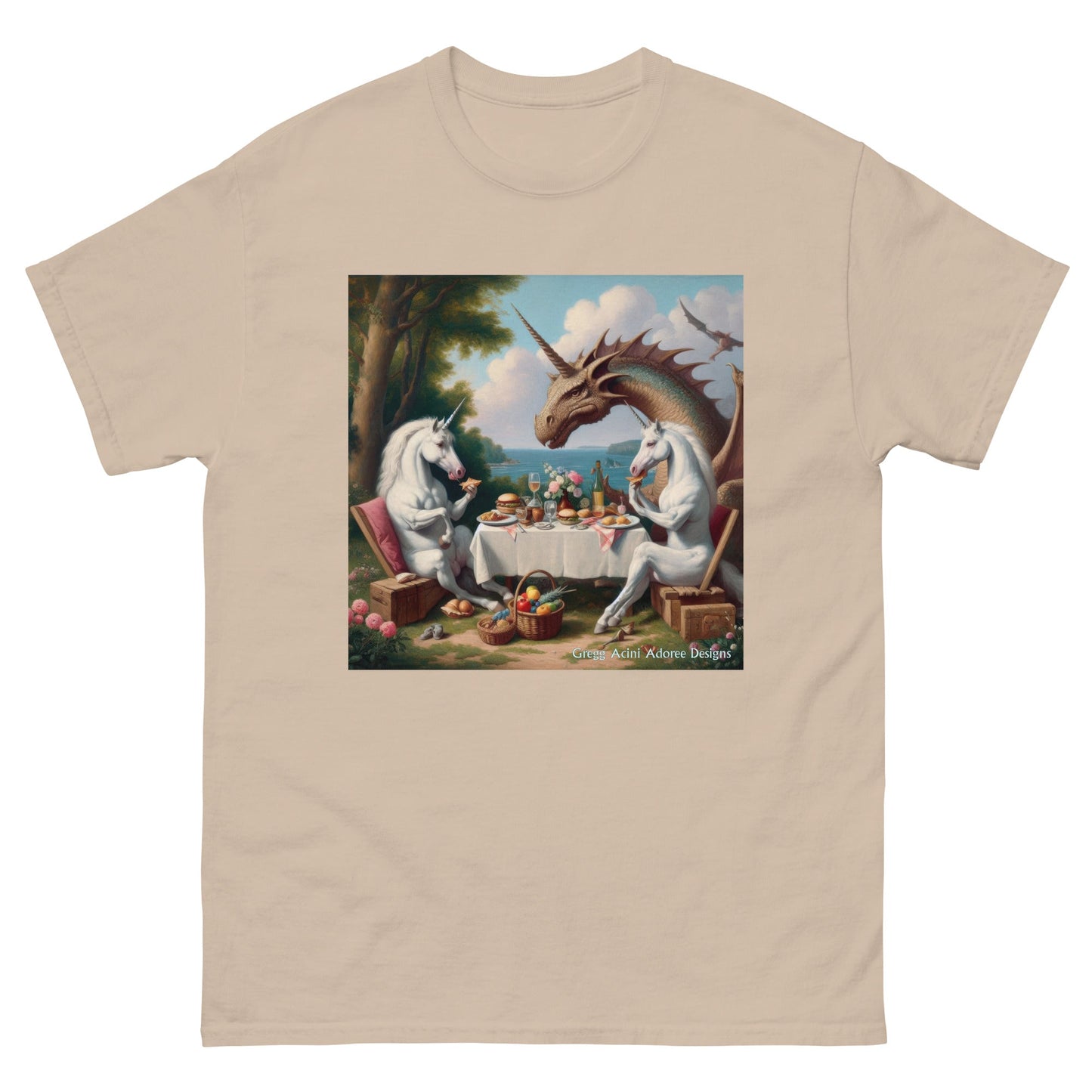 Unidragon2 Unisex classic tee by Gregg Acini Adoree Designs - Gregg Acini Adoree Designs - Tee Shirt