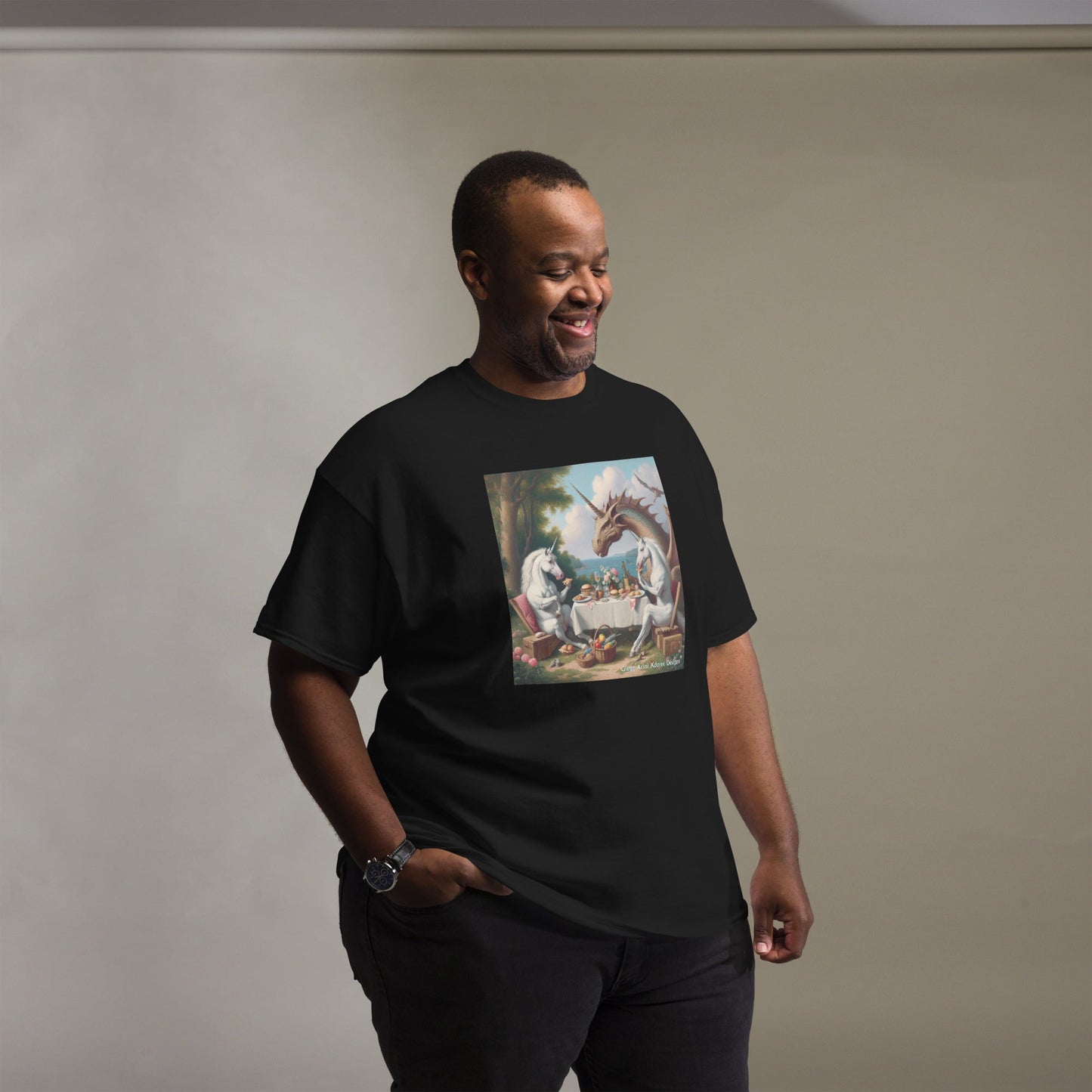 Unidragon2 Unisex classic tee by Gregg Acini Adoree Designs - Gregg Acini Adoree Designs - Tee Shirt