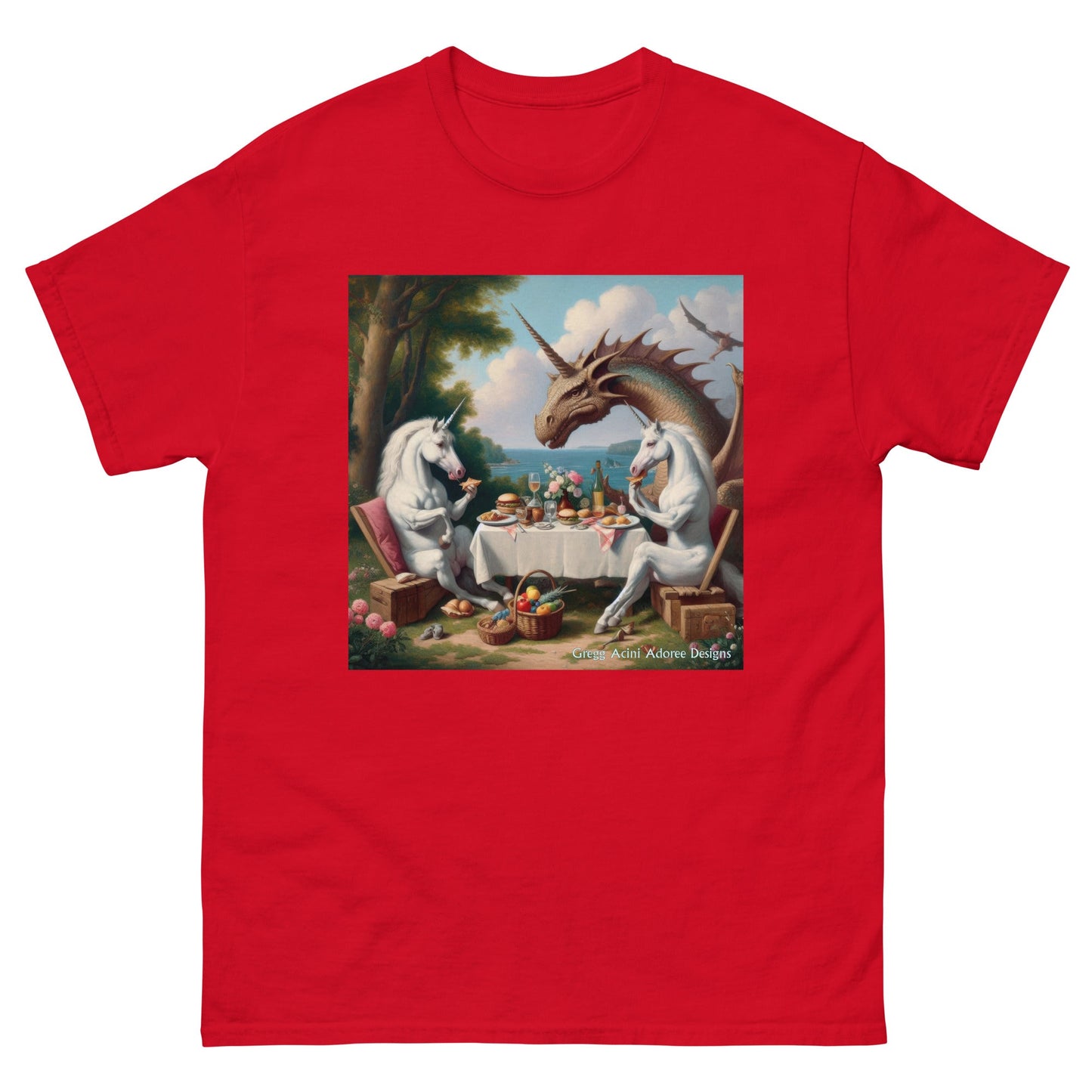 Unidragon2 Unisex classic tee by Gregg Acini Adoree Designs - Gregg Acini Adoree Designs - Tee Shirt