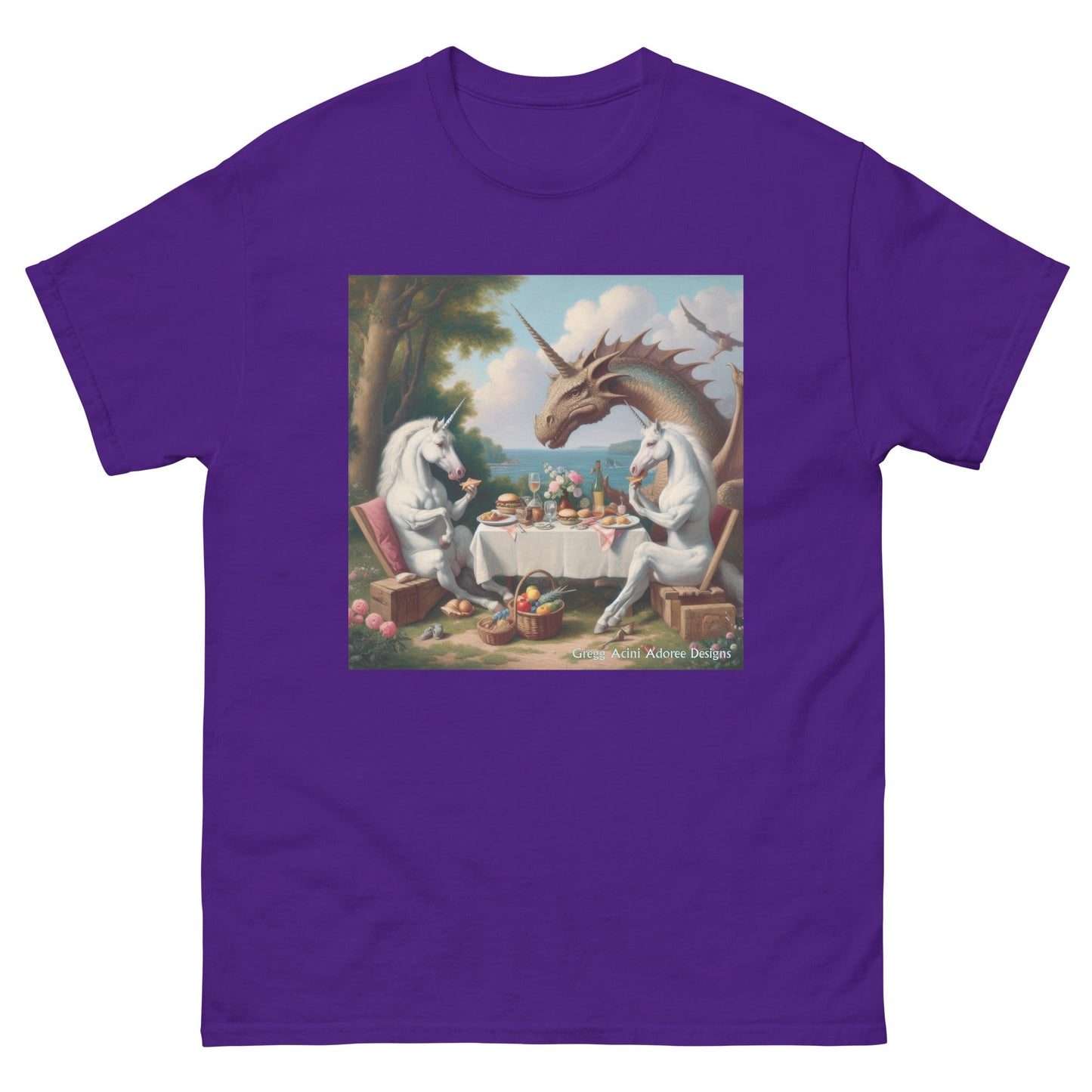 Unidragon2 Unisex classic tee by Gregg Acini Adoree Designs - Gregg Acini Adoree Designs - Tee Shirt