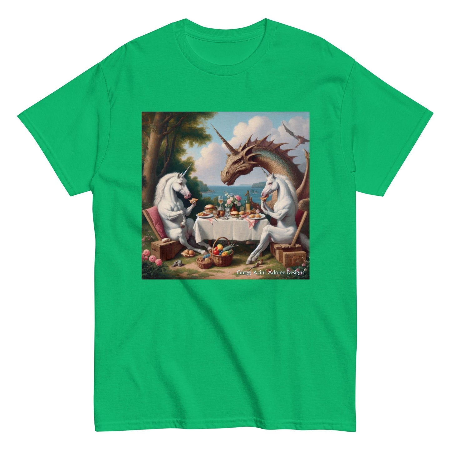 Unidragon2 Unisex classic tee by Gregg Acini Adoree Designs - Gregg Acini Adoree Designs - Tee Shirt